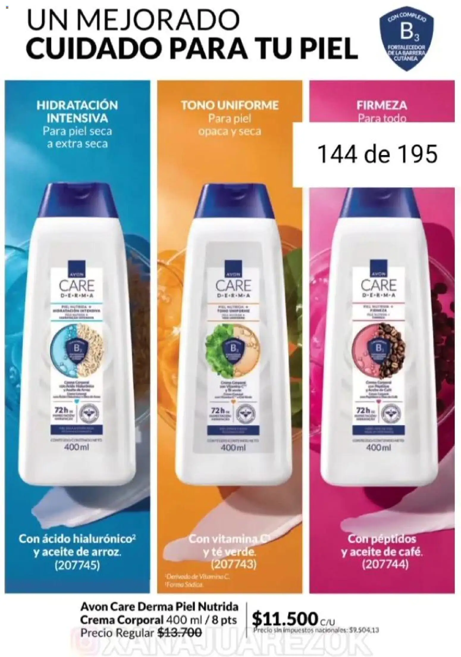Catálogo AVON Campaña 1/2026 │ válido desde el 01.01.2026 | Página: 134 | Productos: Aceite, Té, Crema