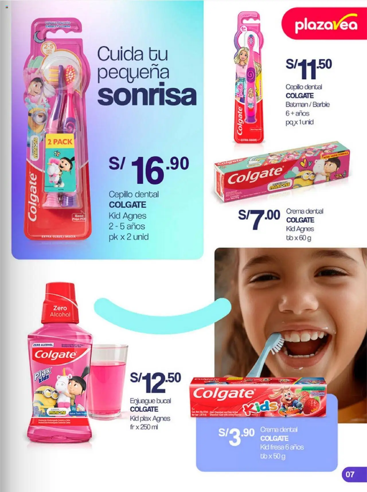 Catálogo Plaza Vea válido desde 04.08.2025 | Página: 7 | Productos: Enjuague bucal, Crema
