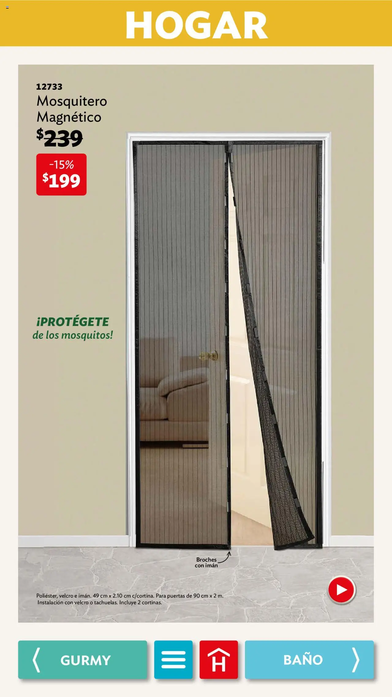 Nuevas ofertas de Betterware válidas en toda la República Mexicana desde el 01.09.2025. ¡Encuentra las mejores ofertas en Betterware - Campaña 9 2025! | Página: 64 | Productos: Mosquitero, Imán, Baño