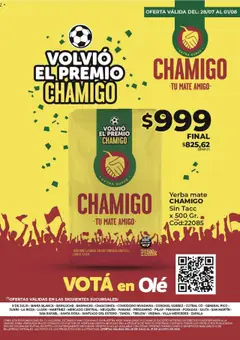 Vista previa Diarco Especial Premio Chamigo válido desde el 28.07.2025