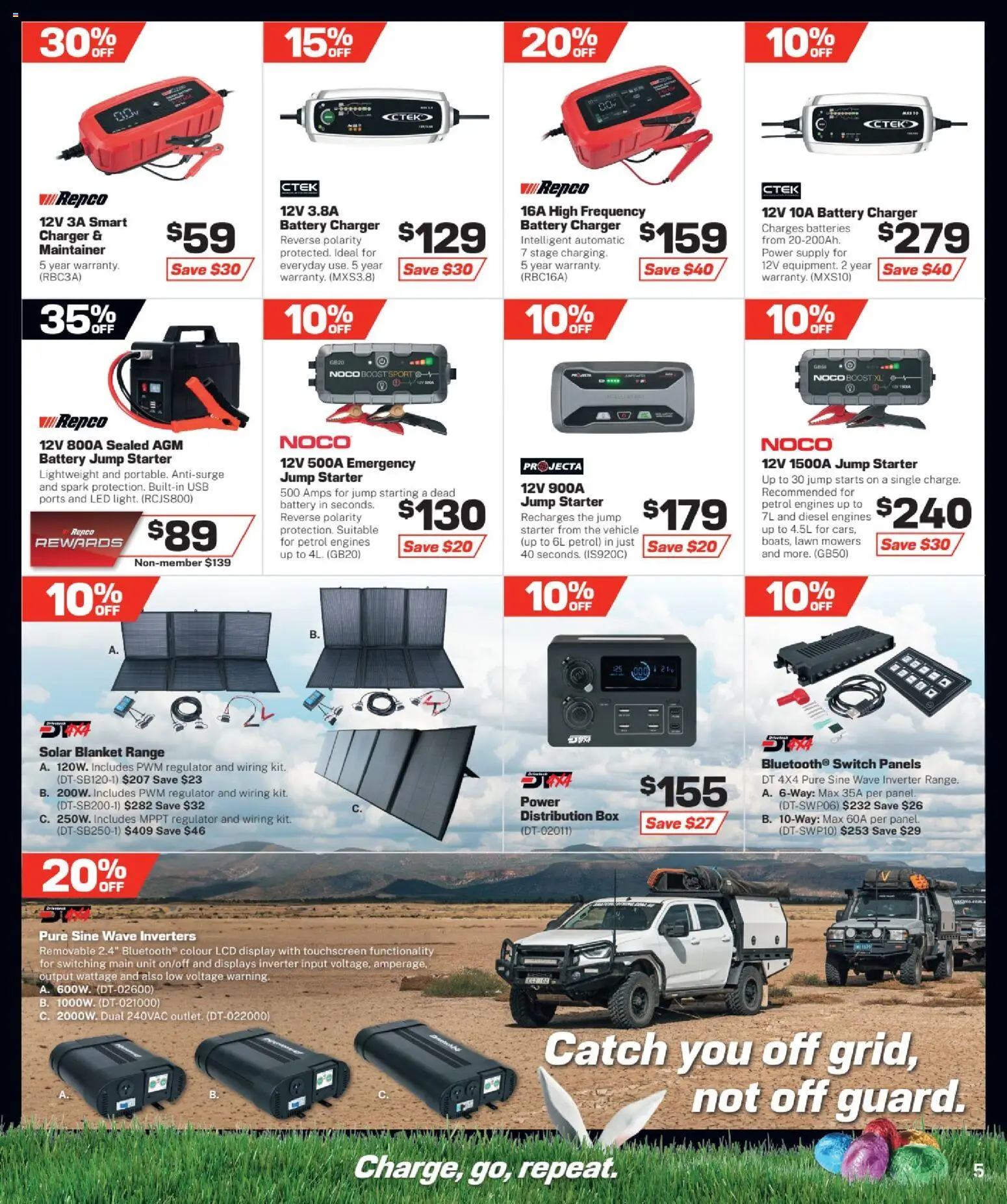 Repco catalogue - valid from 25.02.2026 | Page: 5 | Products: Box, Charger, Batteries, Blanket