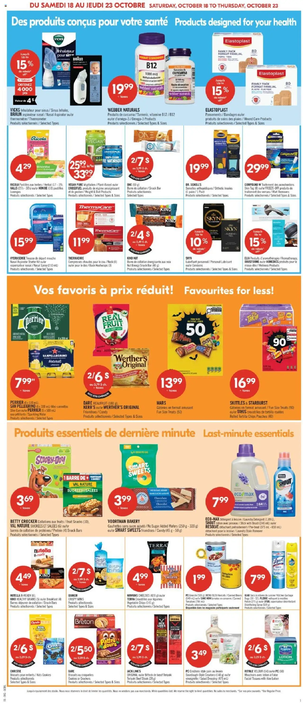 Pharmaprix flyer valid from 18.10.2025 | Page: 18 | Products: Chips, Salad, PC, Tomatoes