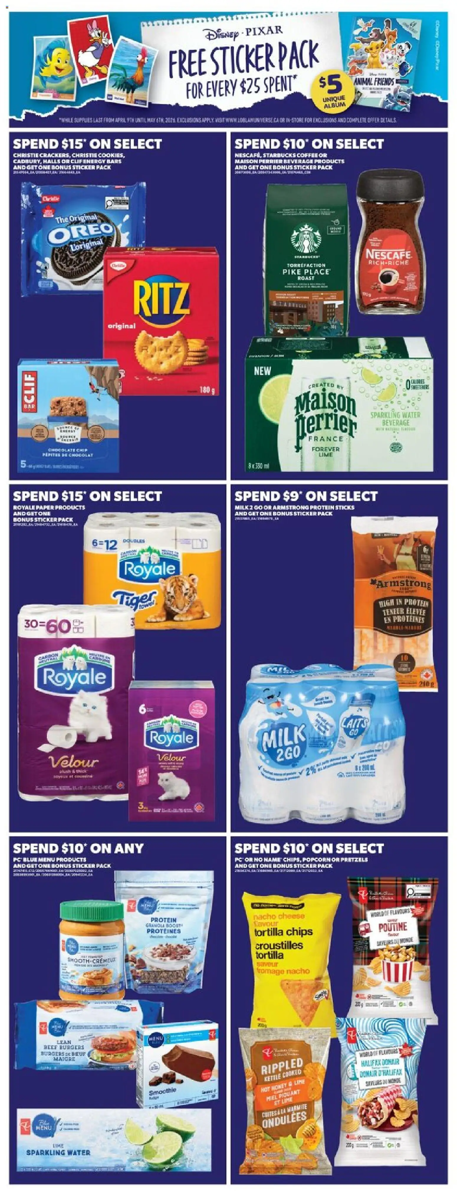 Real Canadian Superstore flyer valid from 23.04.2026 | Page: 8 | Products: Beef, Chips, PC, Milk