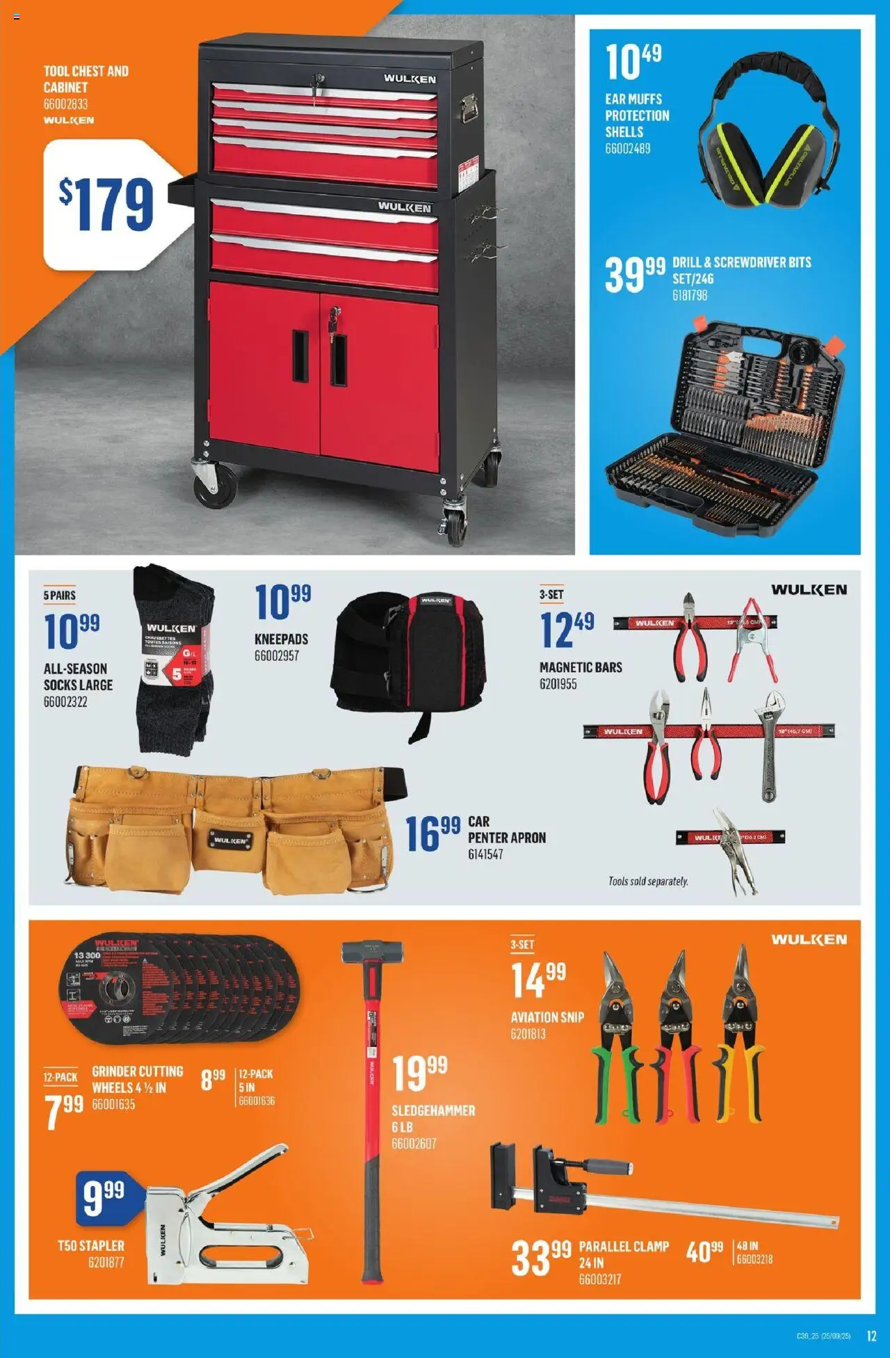 Canac flyer valid from 25.09.2025 | Page: 12 | Products: Grinder, Cabinet, Socks