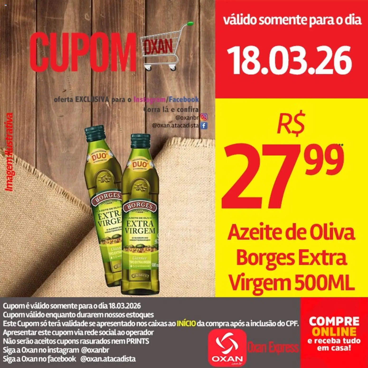Oxan Atacadista Folheto - válido de 18.03.2026 | Página: 3 | Produtos: Azeite