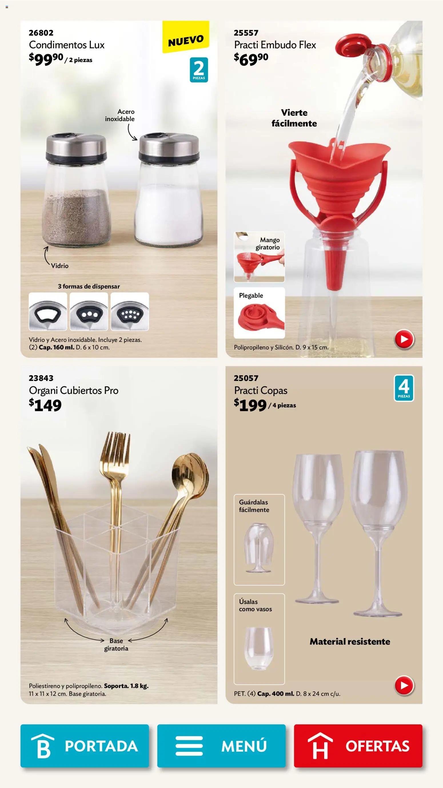 Nuevas ofertas de Betterware válidas en toda la República Mexicana desde el 05.01.2026. ¡Encuentra las mejores ofertas en Betterware campaña 1 2026! | Página: 44 | Productos: Mango, Vasos