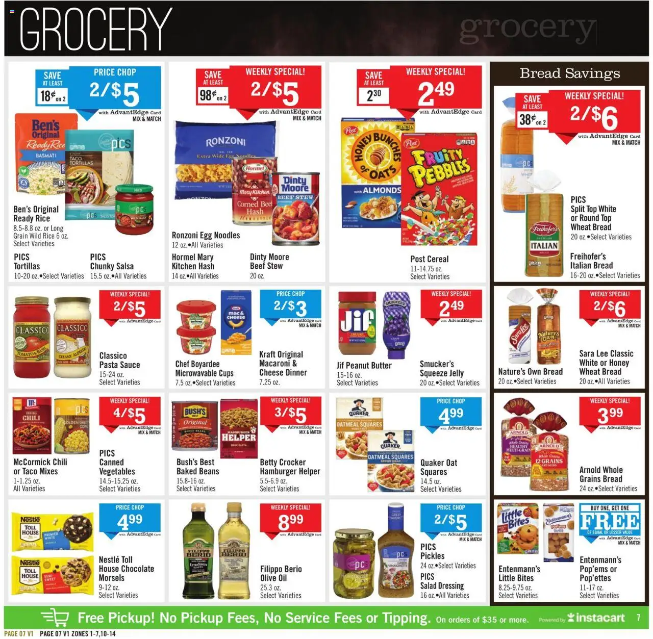 Price Chopper Weekly Ad - valid from 12.10.2025 | Page: 7 | Products: Oil, Bread, Chocolate, Noodles