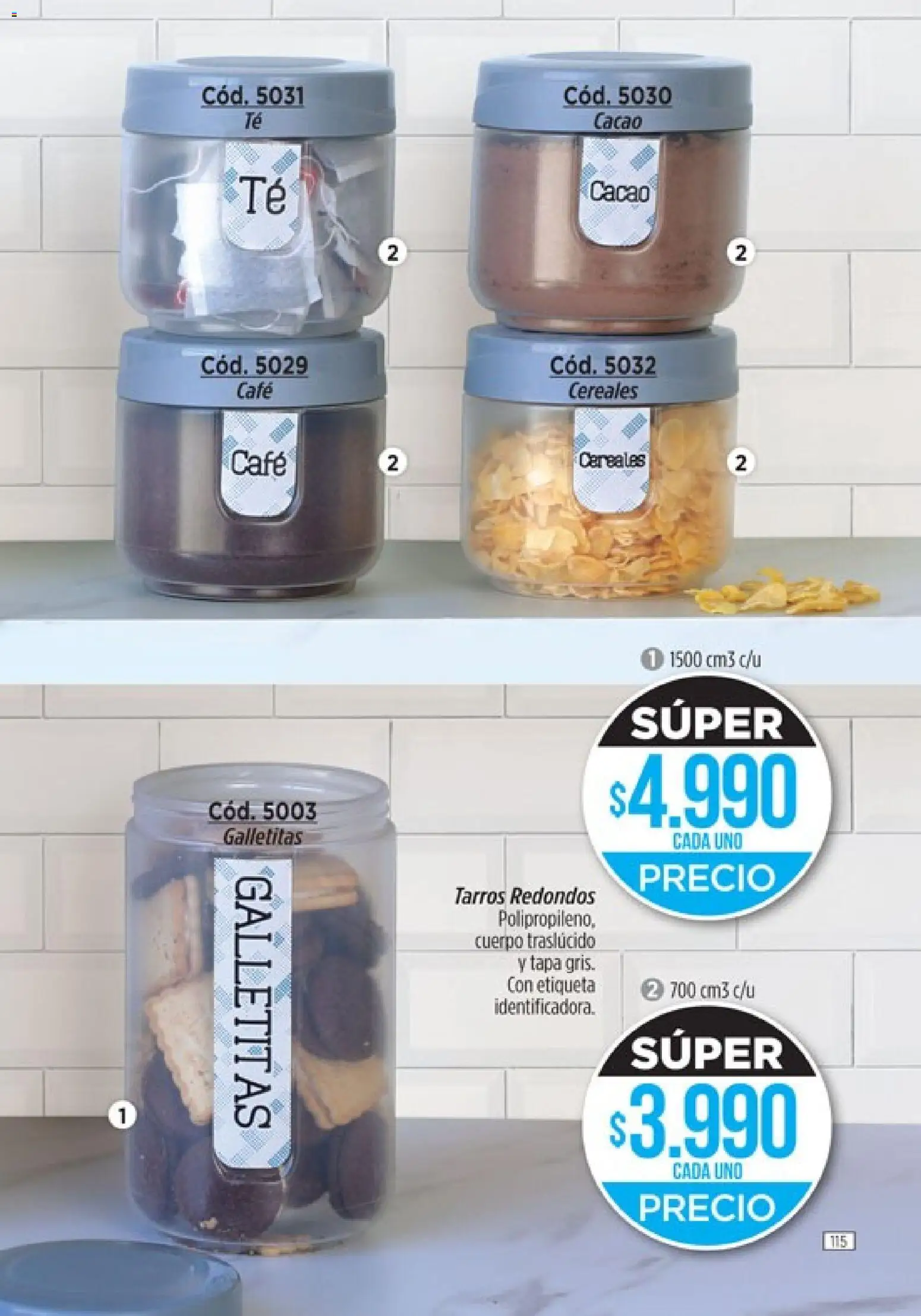 Catálogo Amodil Campaña 4 │ válido desde el 01.03.2026 | Página: 115 | Productos: Galletitas, Café, Cacao, Cereales