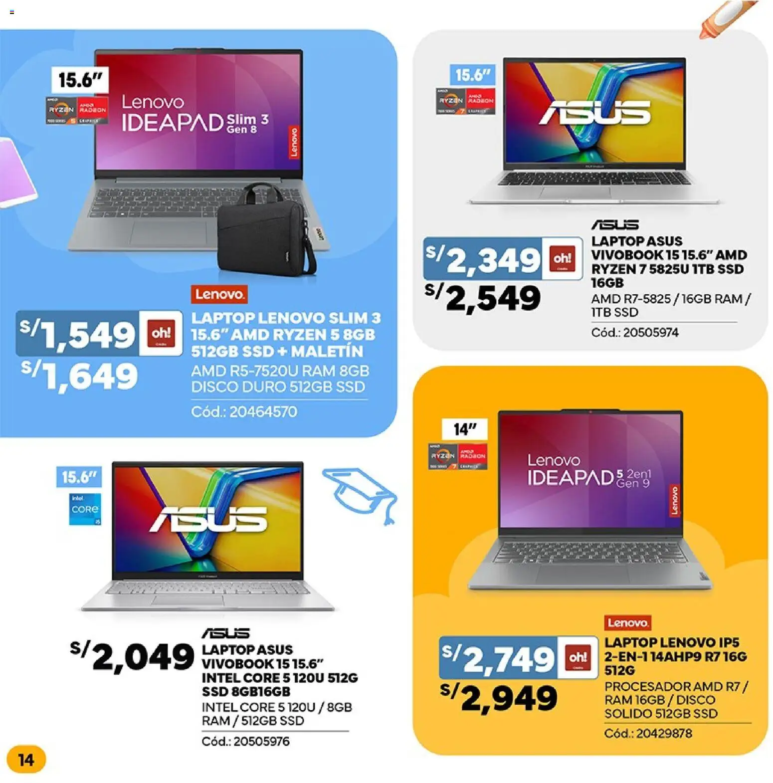 Catálogo Plaza Vea válido desde 02.02.2026 | Página: 14 | Productos: Disco