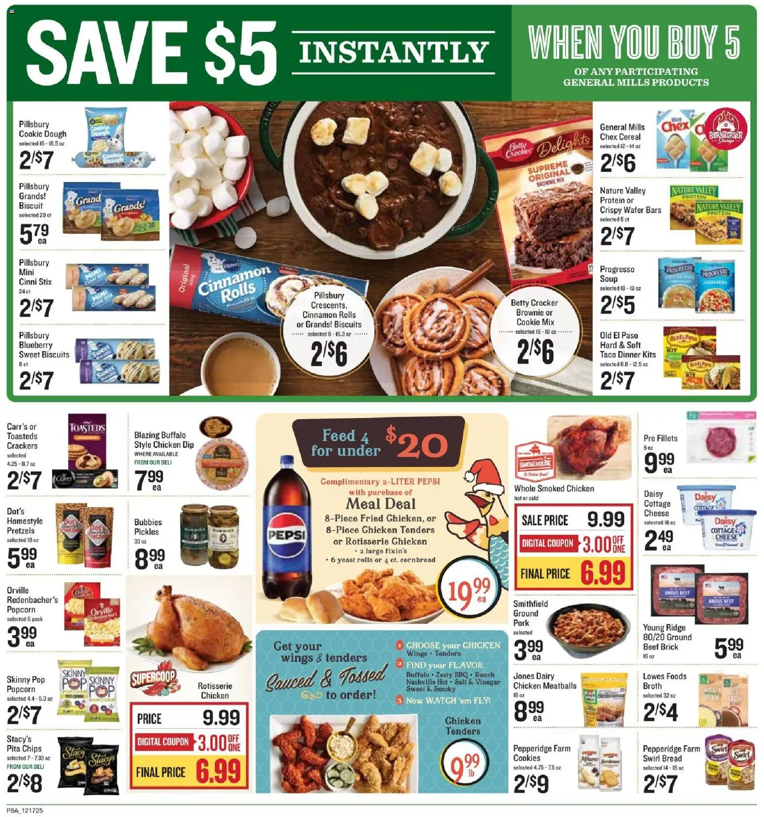 Lowes Foods Weekly Ad - NC - valid from 17.12.2025 | Page: 11 | Products: Cheese, Beef, Cookies, Watch