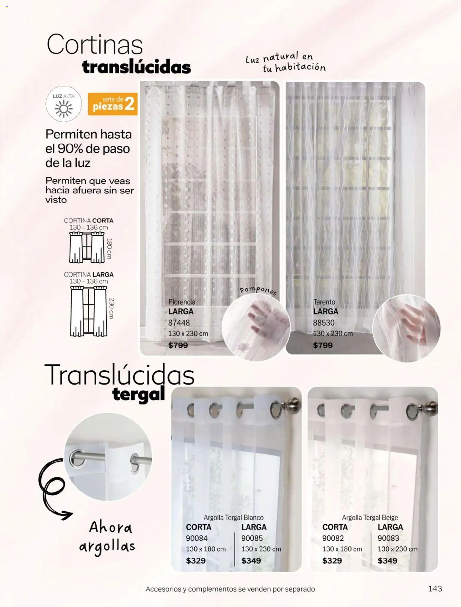 Nuevas ofertas de Vianney válidas en toda la República Mexicana desde el 23.01.2026. ¡Encuentra las mejores ofertas en Vianney catálogo Chavos! | Página: 145 | Productos: Cortinas