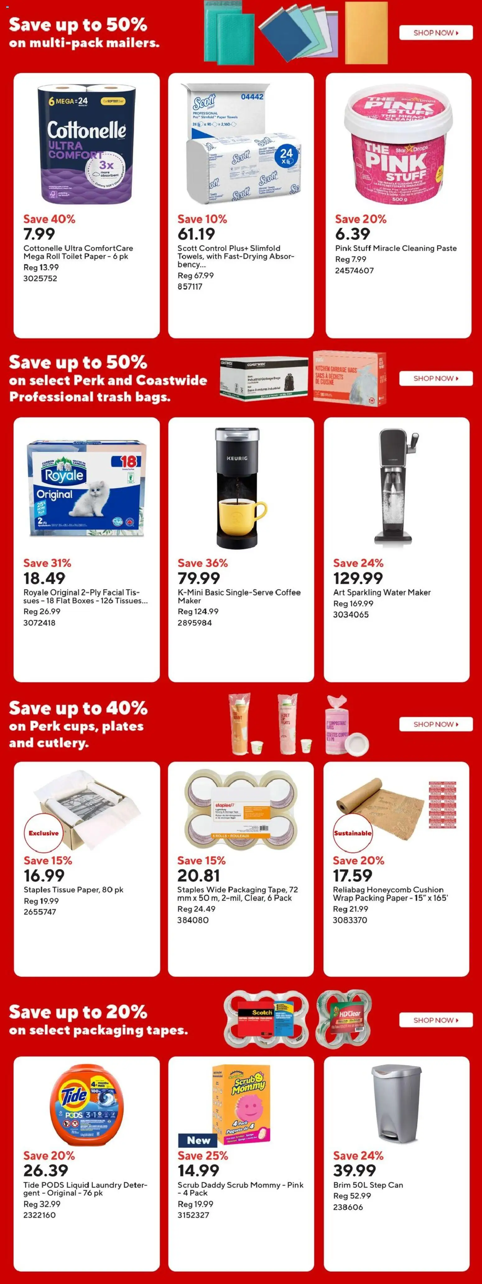 Staples flyer valid from 10.04.2026 | Page: 4 | Products: Coffee maker, Coffee