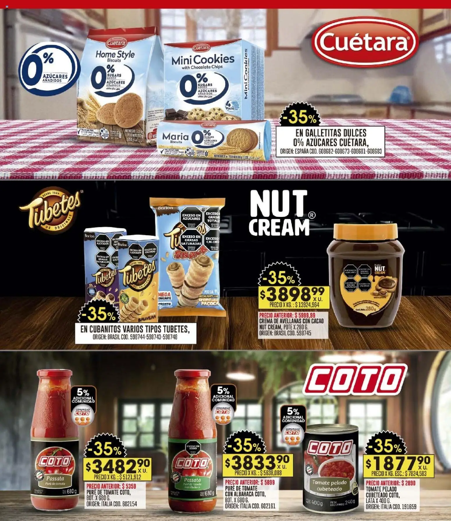 Coto - Ofertas │ válido desde el 02.03.2026 | Página: 12 | Productos: Galletitas, Chocolate, Cacao, Crema