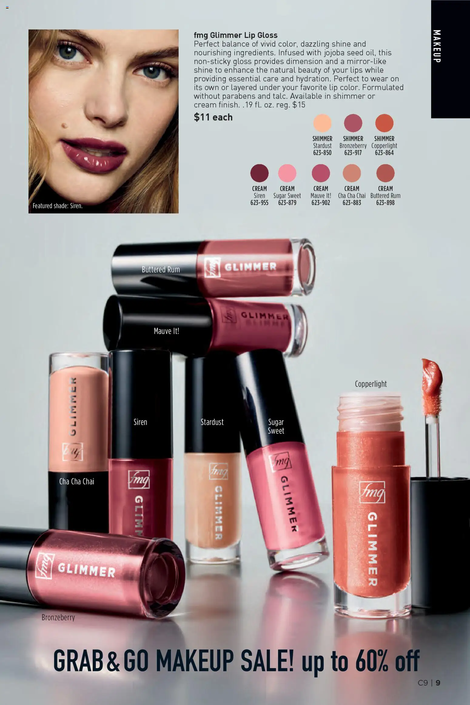 Avon Brochure - valid from 22.04.2026 | Page: 9 | Products: Lip gloss, Cream, Sugar