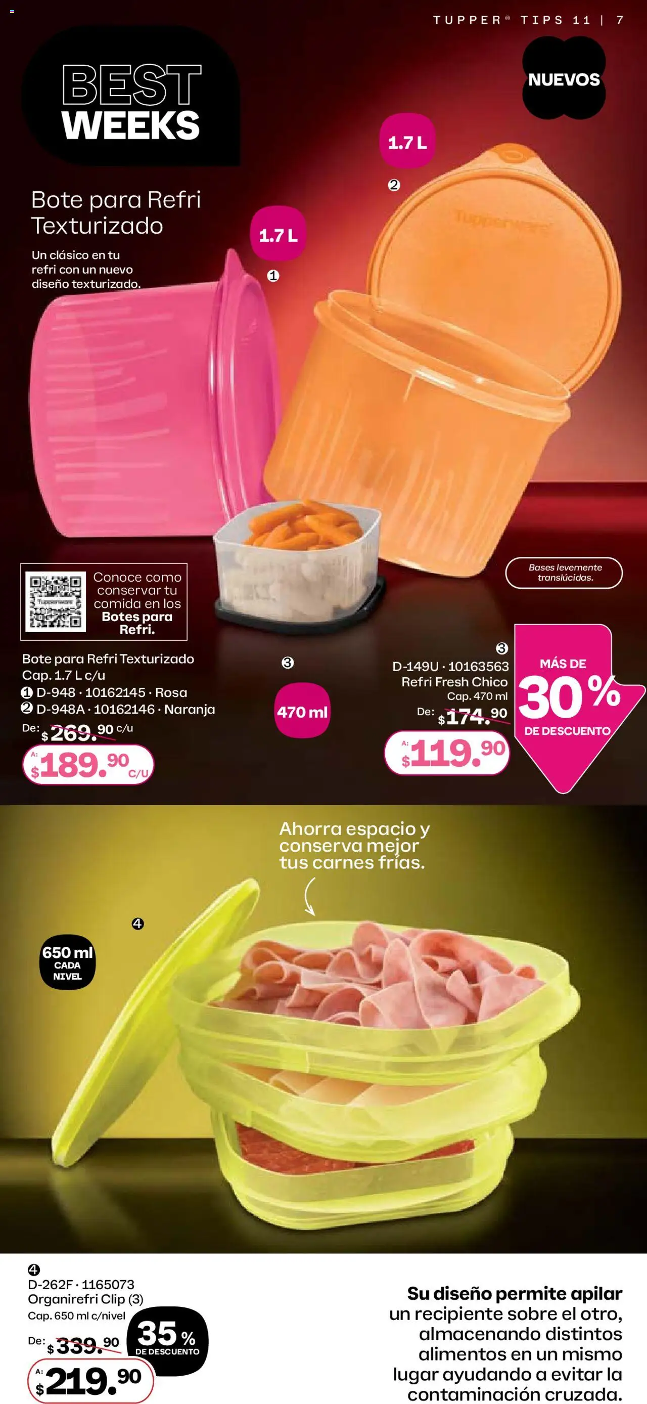 Nuevas ofertas de Tupperware válidas en toda la República Mexicana desde el 06.10.2025. ¡Encuentra las mejores ofertas en Tupperware - Catálogo! | Página: 7 | Productos: Sobre