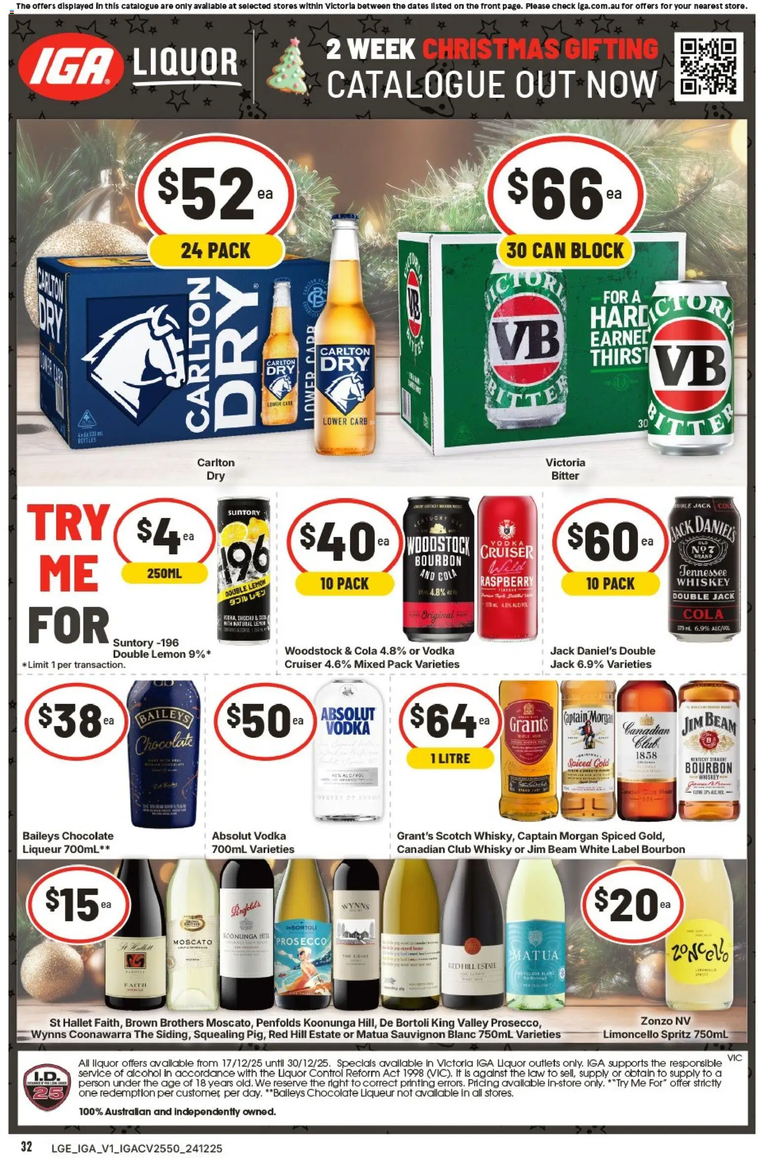 IGA catalogue - valid from 24.12.2025 | Page: 5 | Products: Chocolate, Vodka, Lemon, Scotch