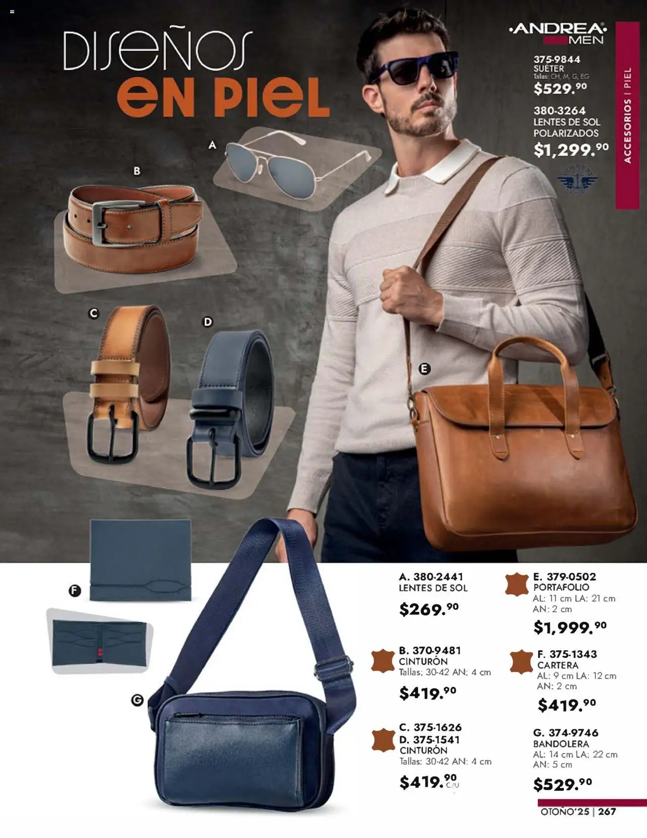 Nuevas ofertas de Andrea válidas en toda la República Mexicana desde el 24.08.2025. ¡Encuentra las mejores ofertas en Andrea - Catálogo Accesorios! | Página: 41 | Productos: Suéter, Lentes, Cinturón, Lentes de sol