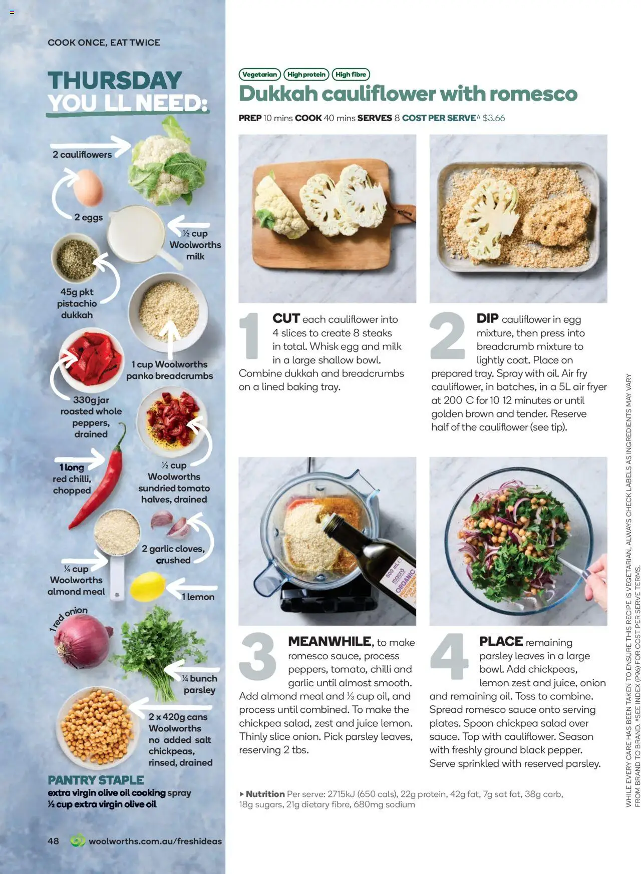 Woolworths catalogue - valid from 01.07.2025 | Page: 48 | Products: Oil, Sauce, Chilli, Cauliflower