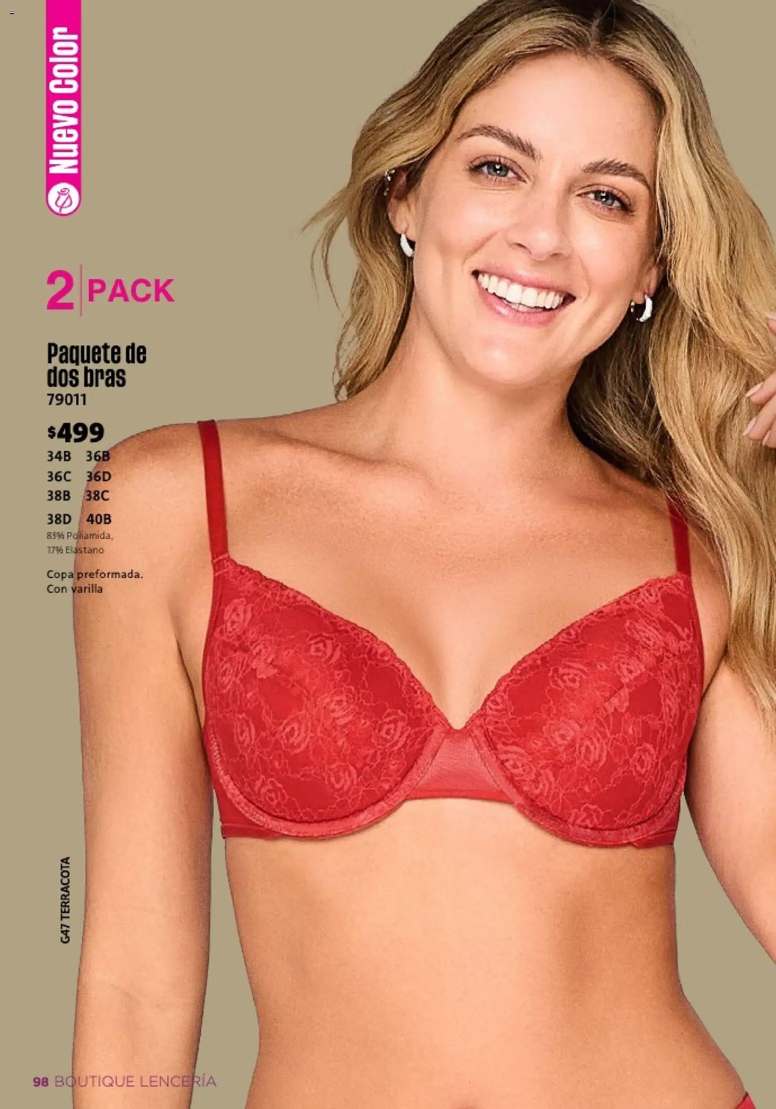 Nuevas ofertas de Ilusión válidas en toda la República Mexicana desde el 01.02.2026. ¡Encuentra las mejores ofertas en Ilusión catálogo Primavera! | Página: 100 | Productos: Lenceria