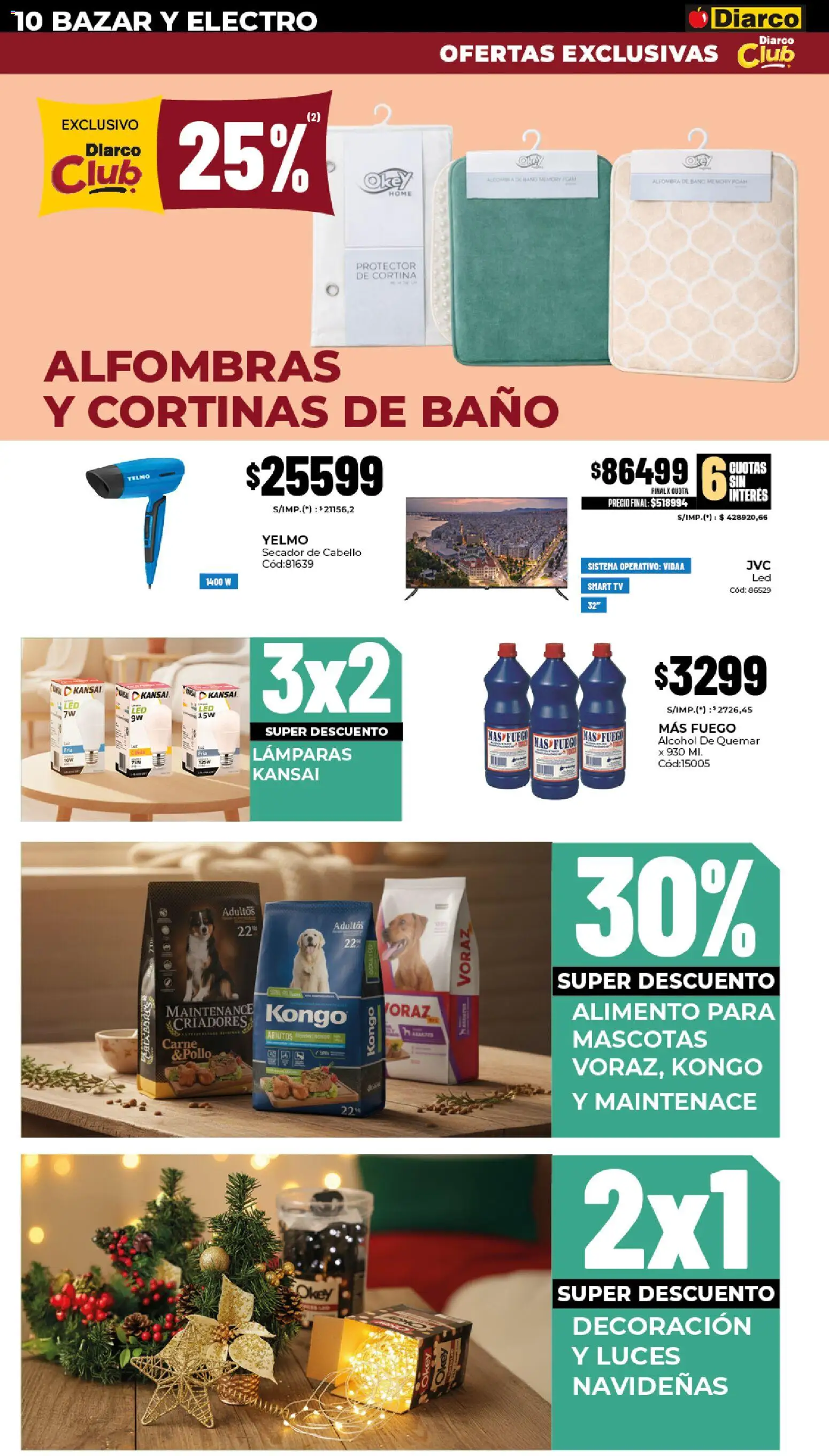 Diarco - Ofertas │ válido desde el 29.12.2025 | Página: 10 | Productos: Cortinas, Alfombra de baño, Baño, Alfombra