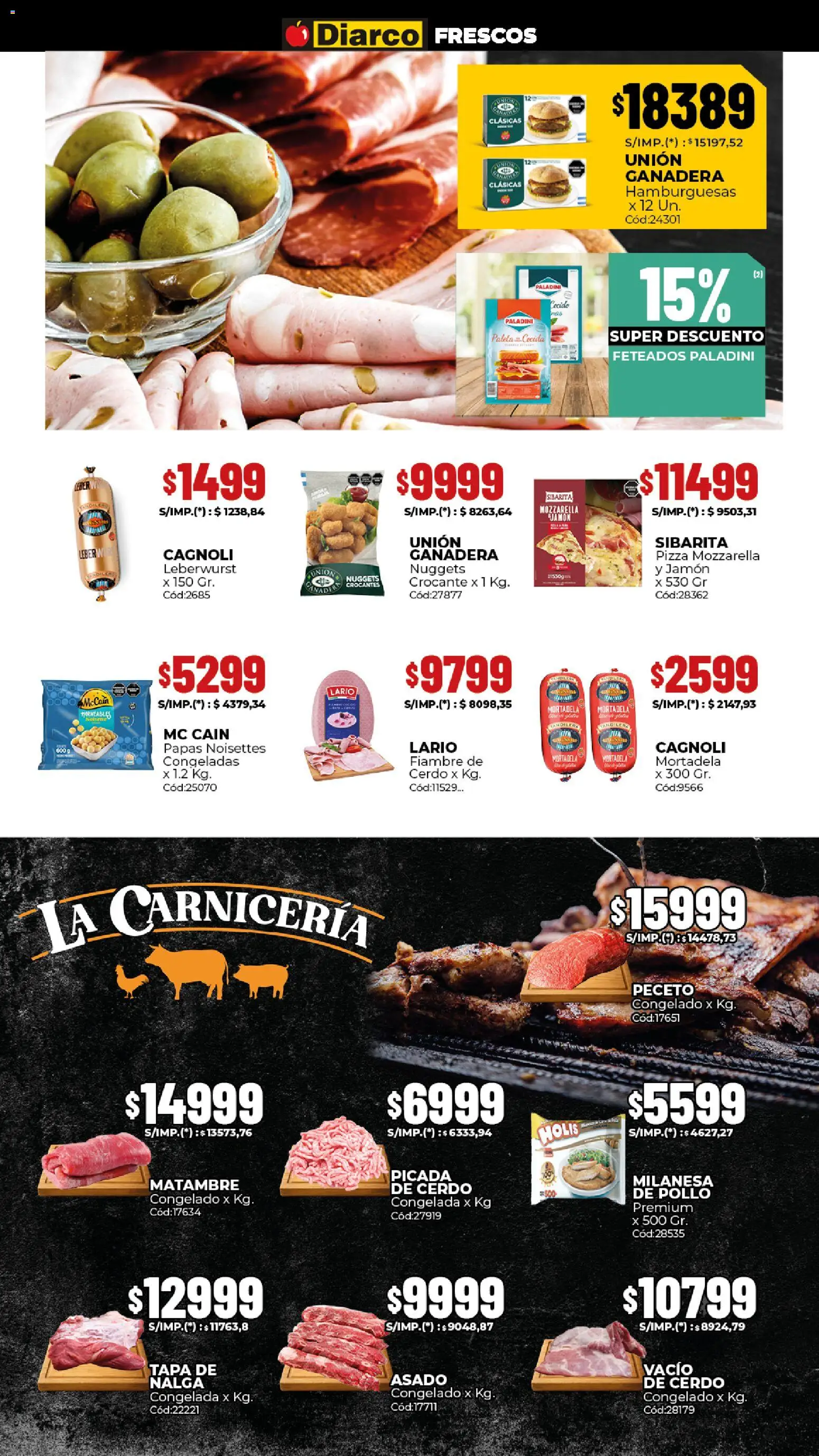 Diarco ofertas │ válido desde el 23.02.2026 | Página: 10 | Productos: Pollo, Milanesa, Jamón, Cerdo