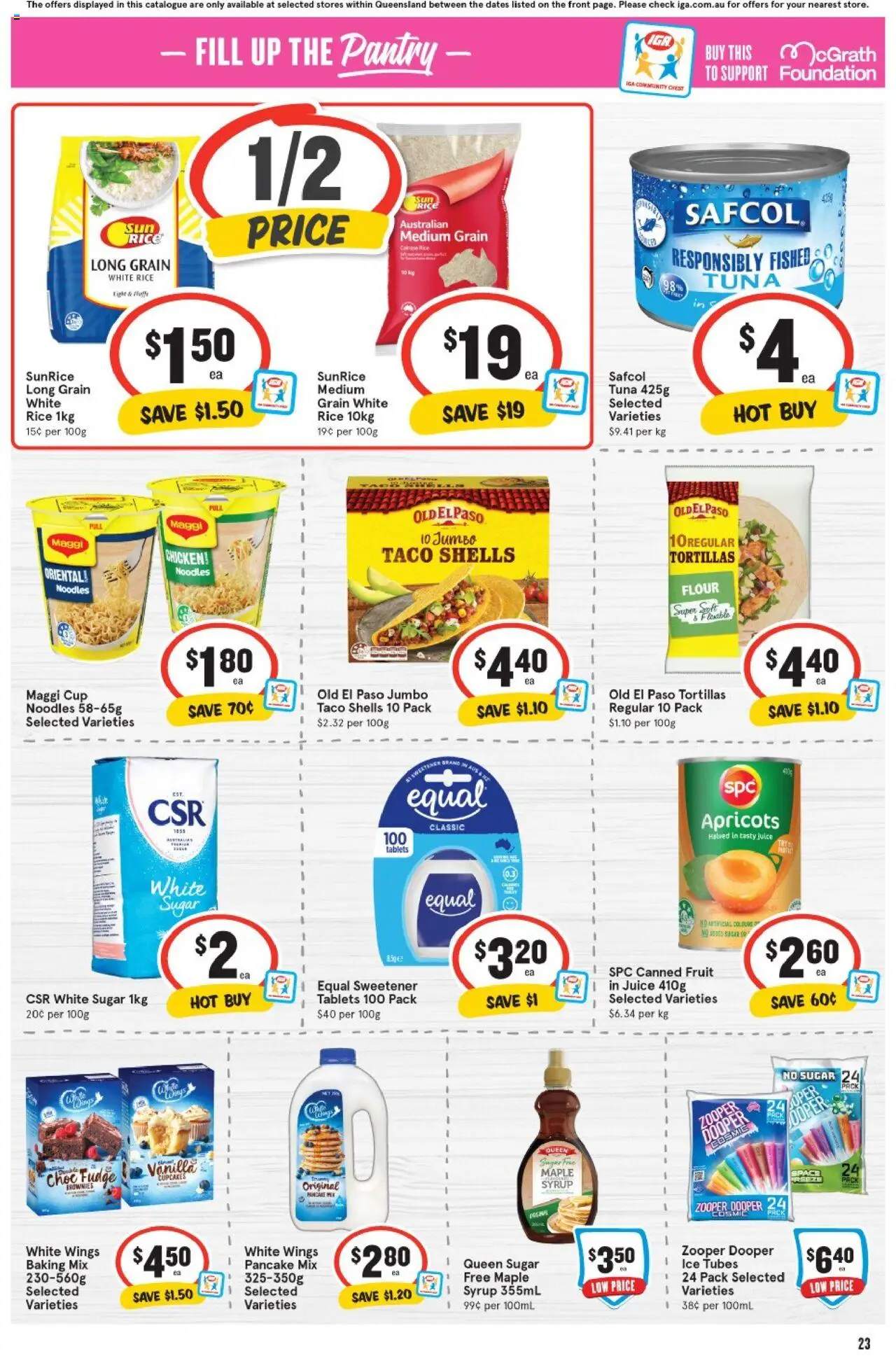 IGA catalogue - valid from 10.09.2025 | Page: 24 | Products: Flour, Juice, Noodles, Sugar