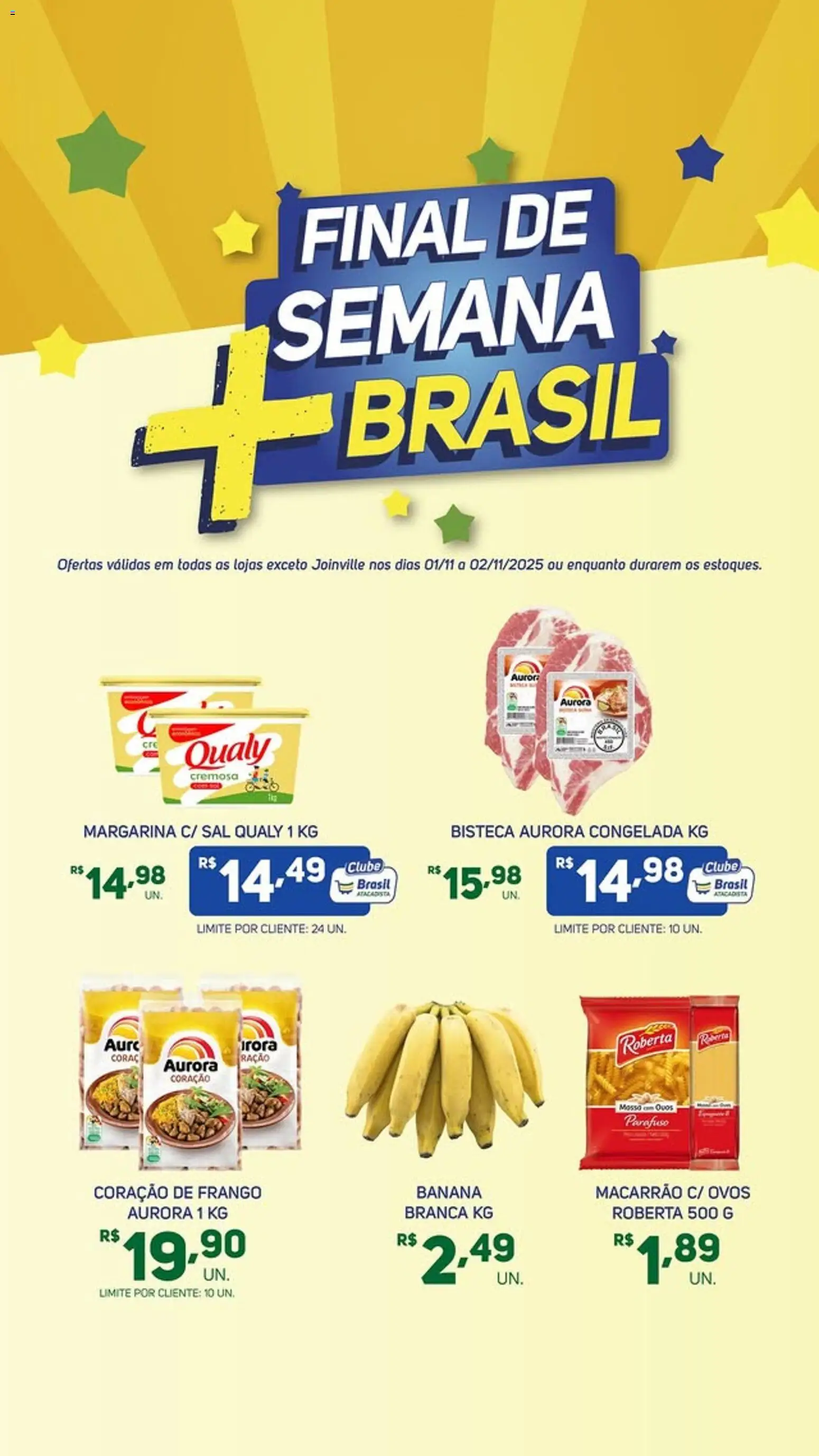 Brasil Atacadista Folheto - válido de 01.11.2025 | Página: 3 | Produtos: Coração de frango, Ovos, Frango, Margarina