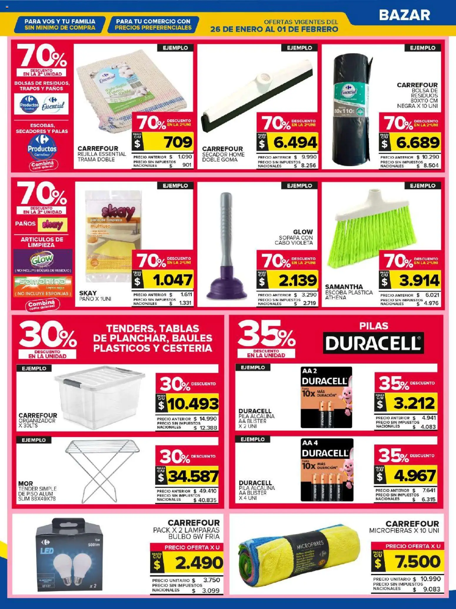 Carrefour Maxi catálogo │ válido desde el 26.01.2026 | Página: 23 | Productos: Organizador, Pila, Bolsa, Pilas