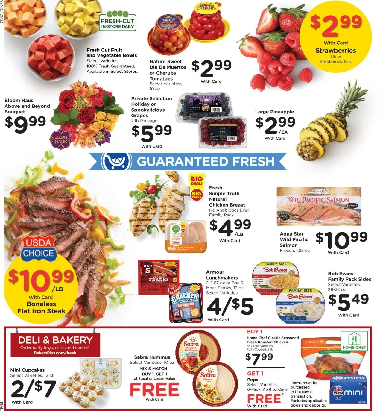 Baker's Weekly Ad - valid from 15.10.2025 | Page: 11 | Products: Ham, Tomatoes, Pineapple, Strawberries