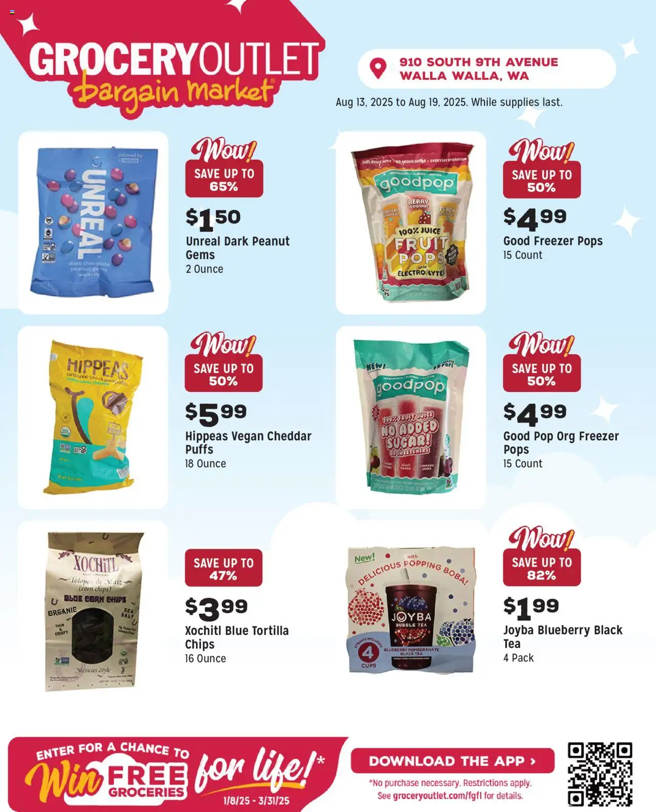 Grocery Outlet Weekly Ad - valid from 13.08.2025 | Page: 6 | Products: Corn, Juice, Tea, Peach