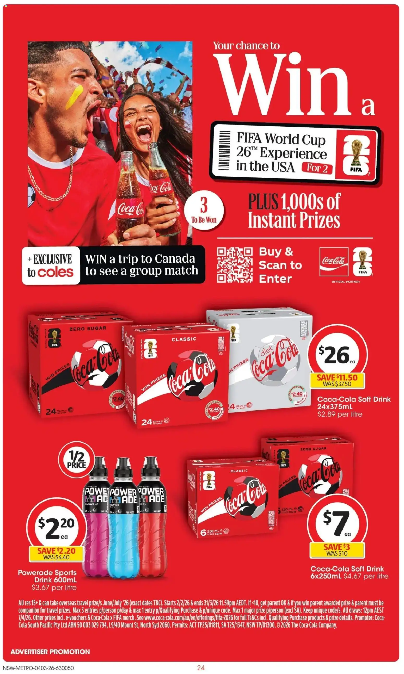 Coles catalogue - valid from 04.03.2026 | Page: 24 | Products: Coca Cola, Sugar