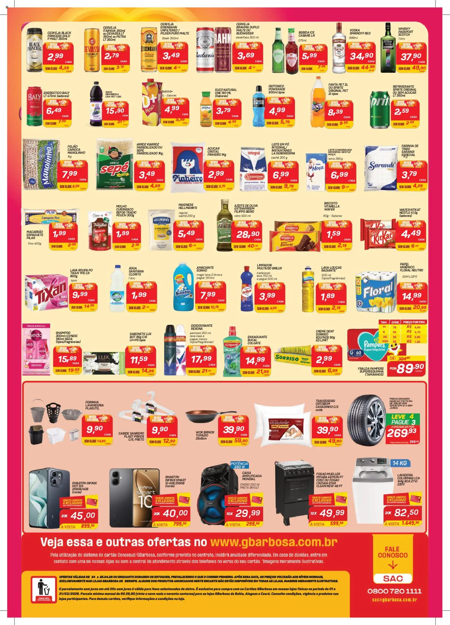 Gbarbosa Folheto - válido de 24.04.2026 | Página: 2 | Produtos: Açúcar, Refrigerante, Amaciante, Isotônico