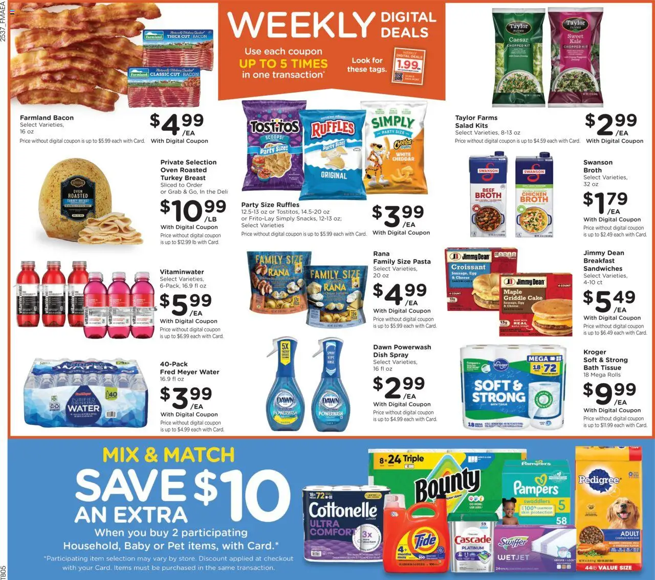 Fred Meyer Weekly Ad - valid from 15.10.2025 | Page: 2 | Products: Bath, Griddle, Cheese, Salad
