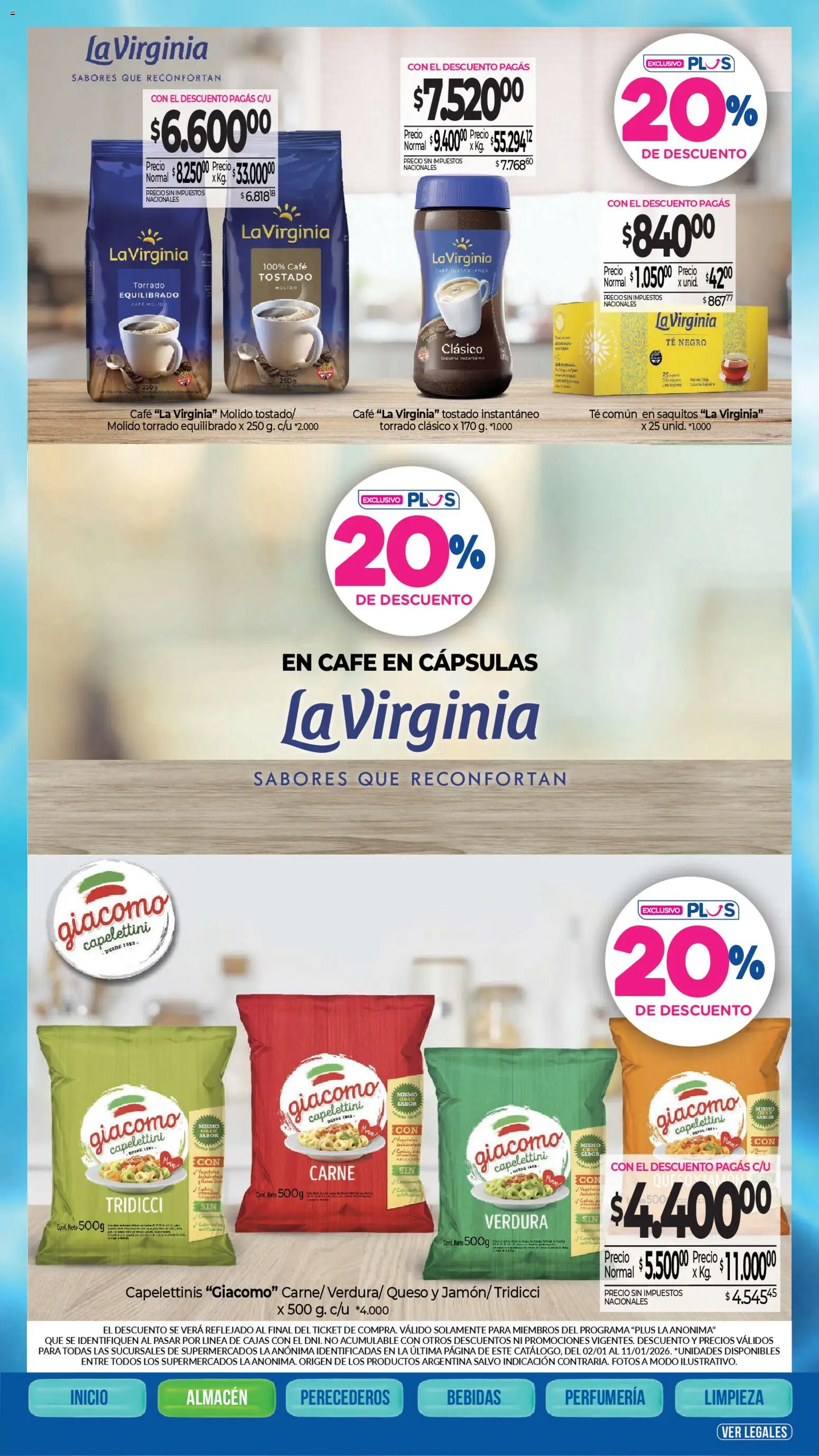 La Anonima - catalogos │ válido desde el 02.01.2026 | Página: 9 | Productos: Queso, Café, Té