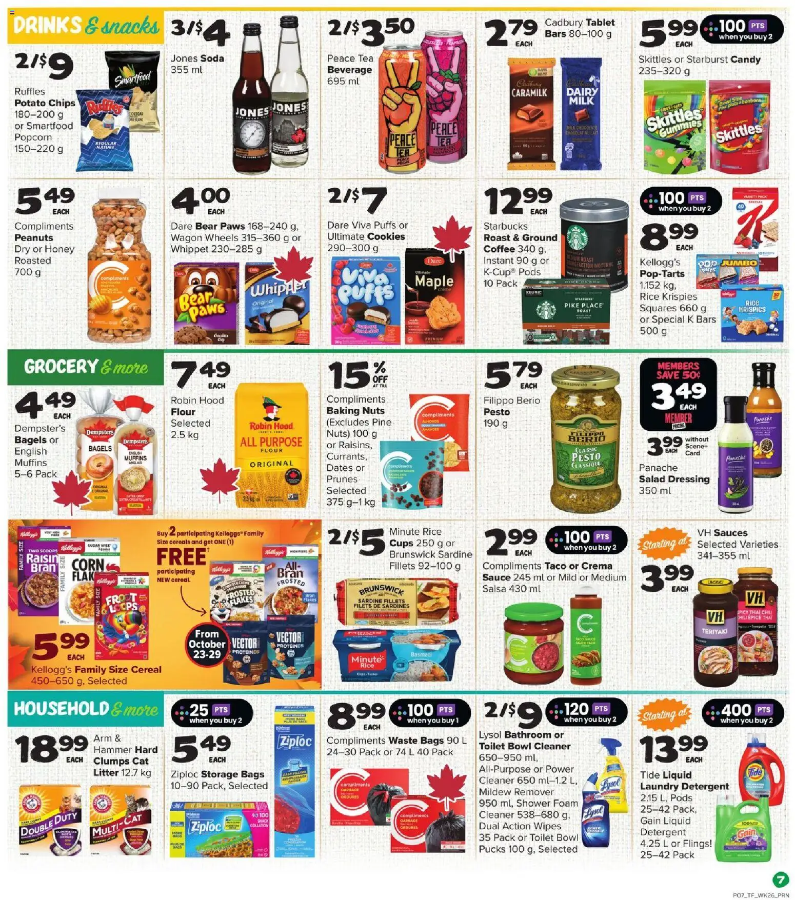 Thrifty Foods flyer valid from 23.10.2025 | Page: 8 | Products: Rice, Cereals, Salad, Shower