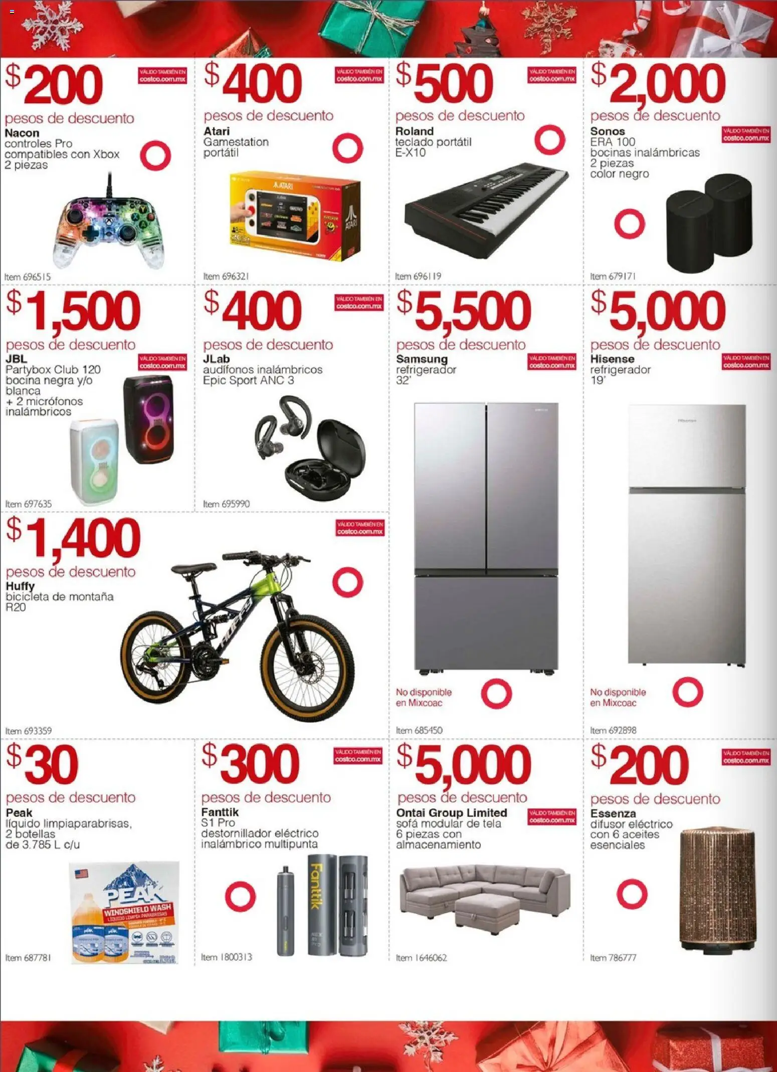 Nuevas ofertas de Costco válidas en toda la República Mexicana desde el 06.12.2025. ¡Encuentra las mejores ofertas en Costco catálogo Descuentos Especiales! | Página: 6 | Productos: Sofá, Audífonos, Bocina, Teclado