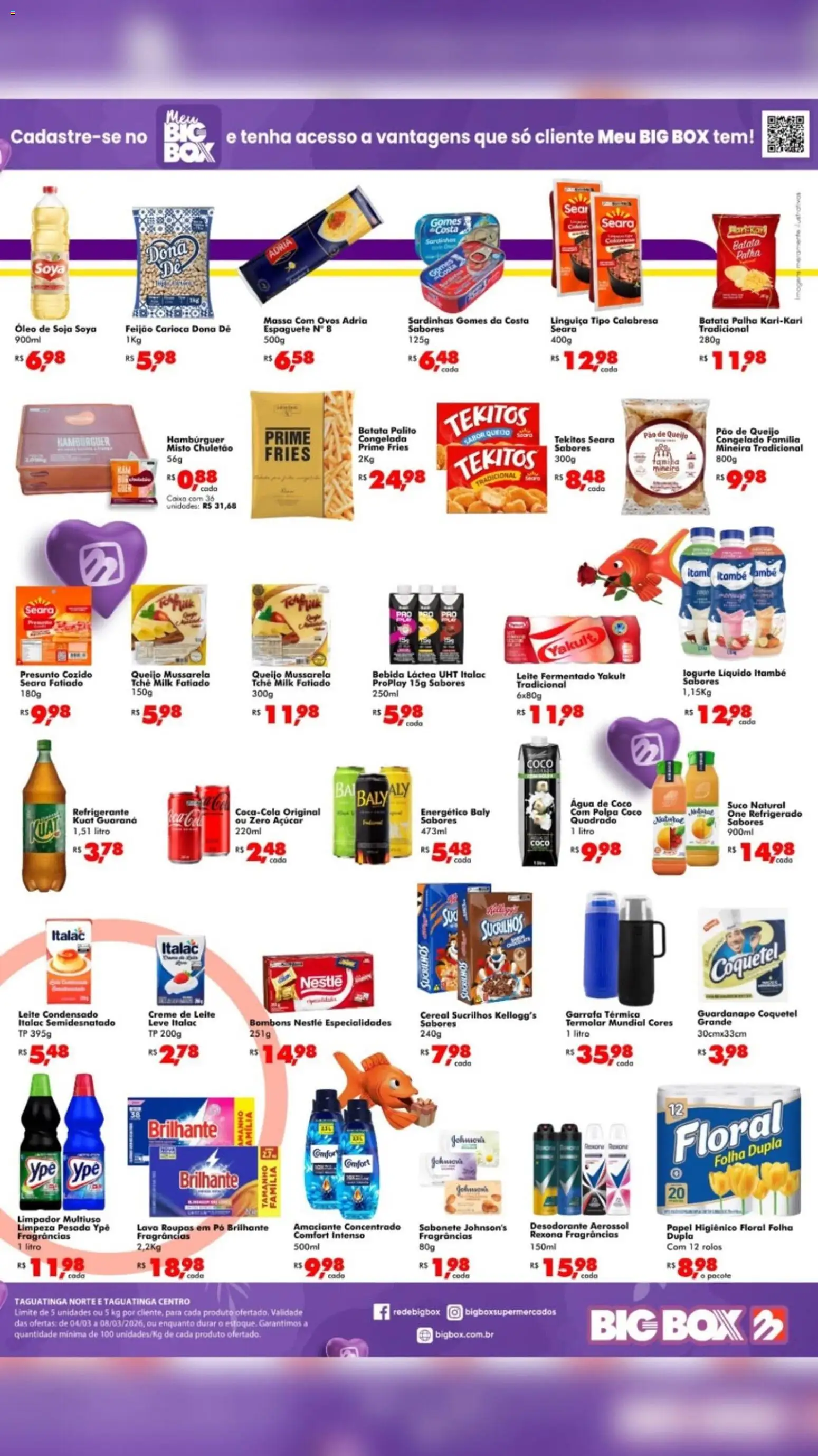 Big Box Folheto - válido de 04.03.2026 | Página: 2 | Produtos: Energético, Leite, Amaciante, Guardanapo