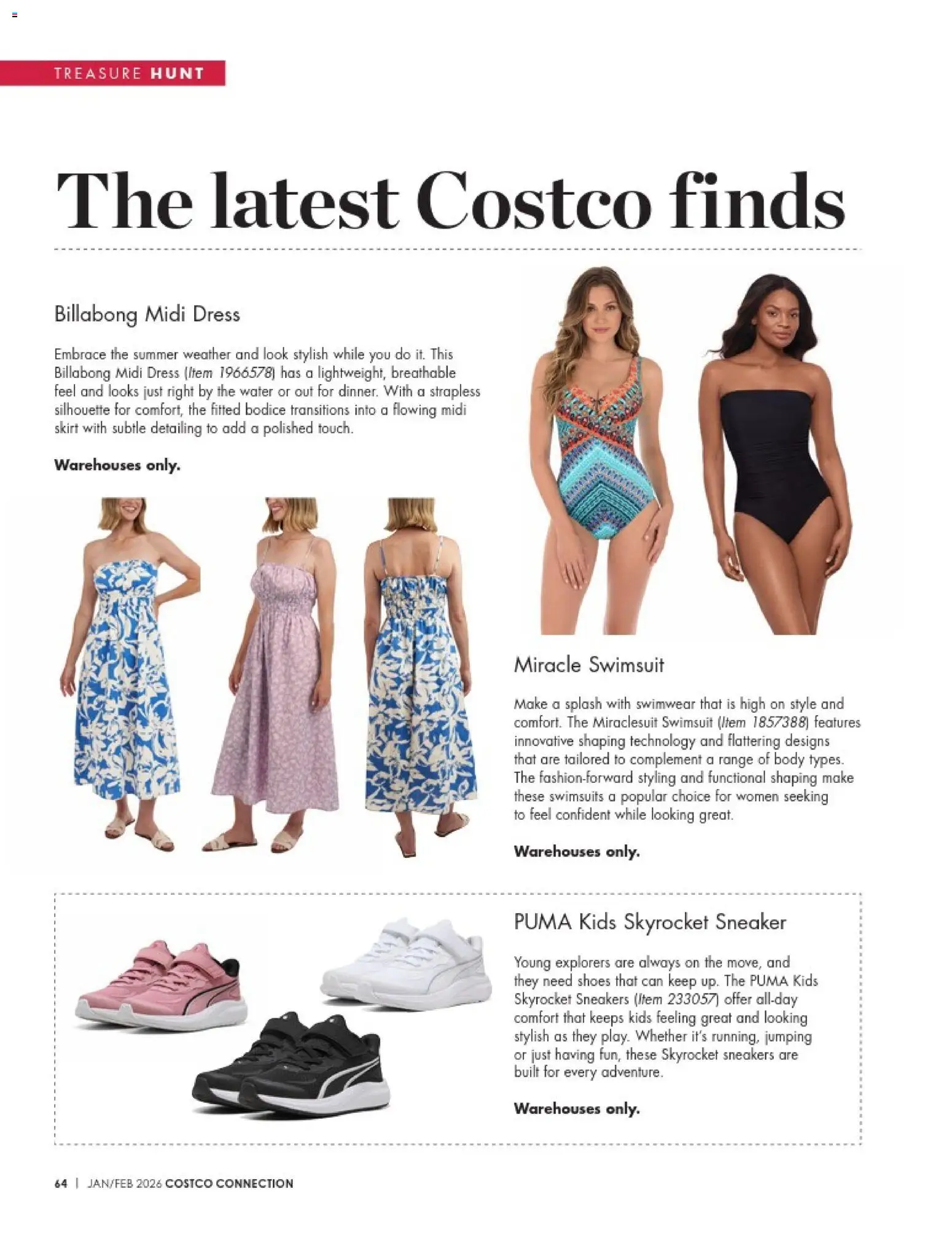 Costco catalogue - valid from 01.01.2026 | Page: 126 | Products: Dress, Swimwear, Water, Sneakers