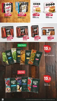 Makro ofertas Especiales │ válido desde el 28.08.2025 | Página: 2 | Productos: Acelga, Arvejas, Salchicha, Arándanos