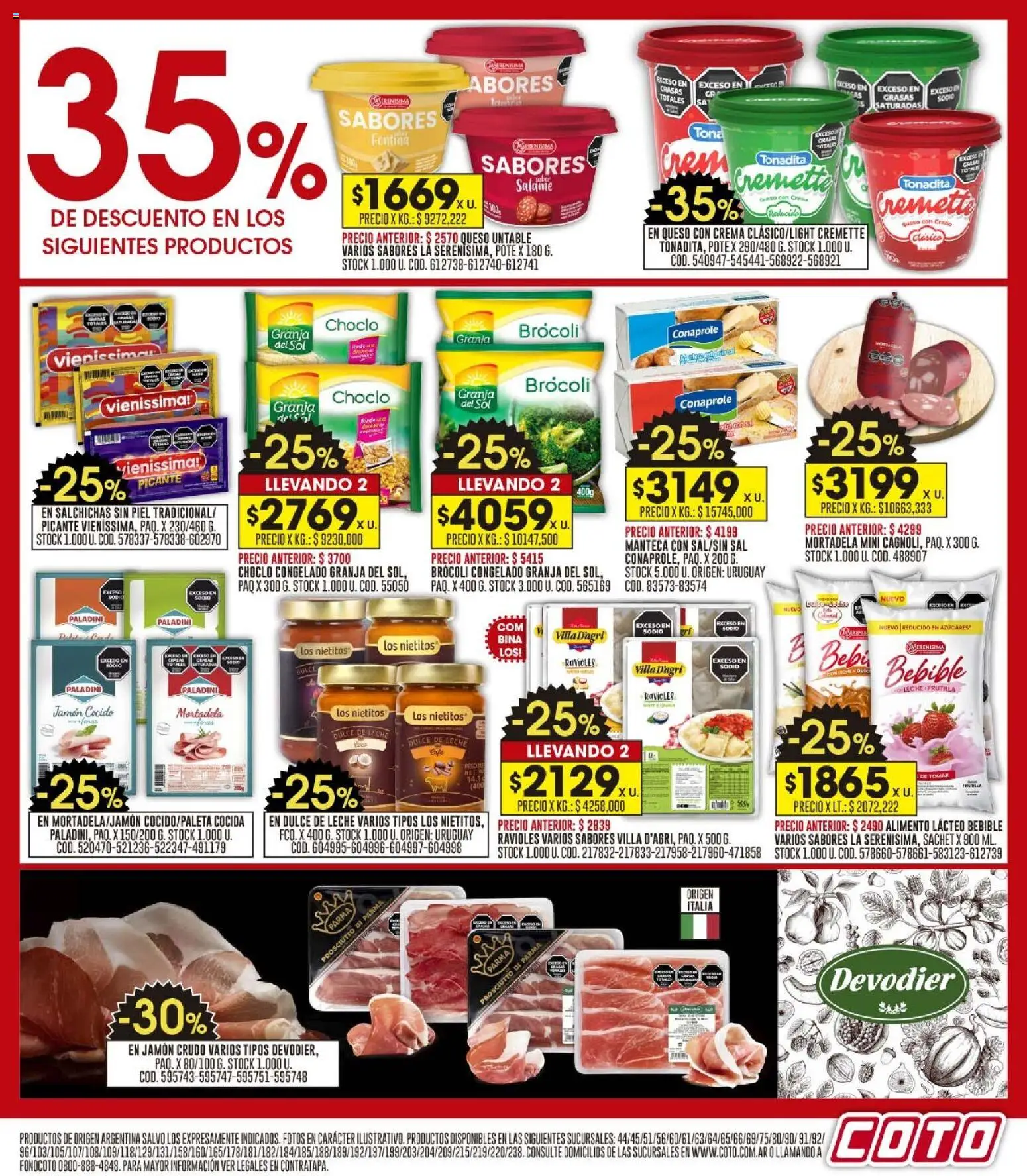 Coto - Ofertas │ válido desde el 03.11.2025 | Página: 7 | Productos: Frutilla, Sal, Jamón, Crema