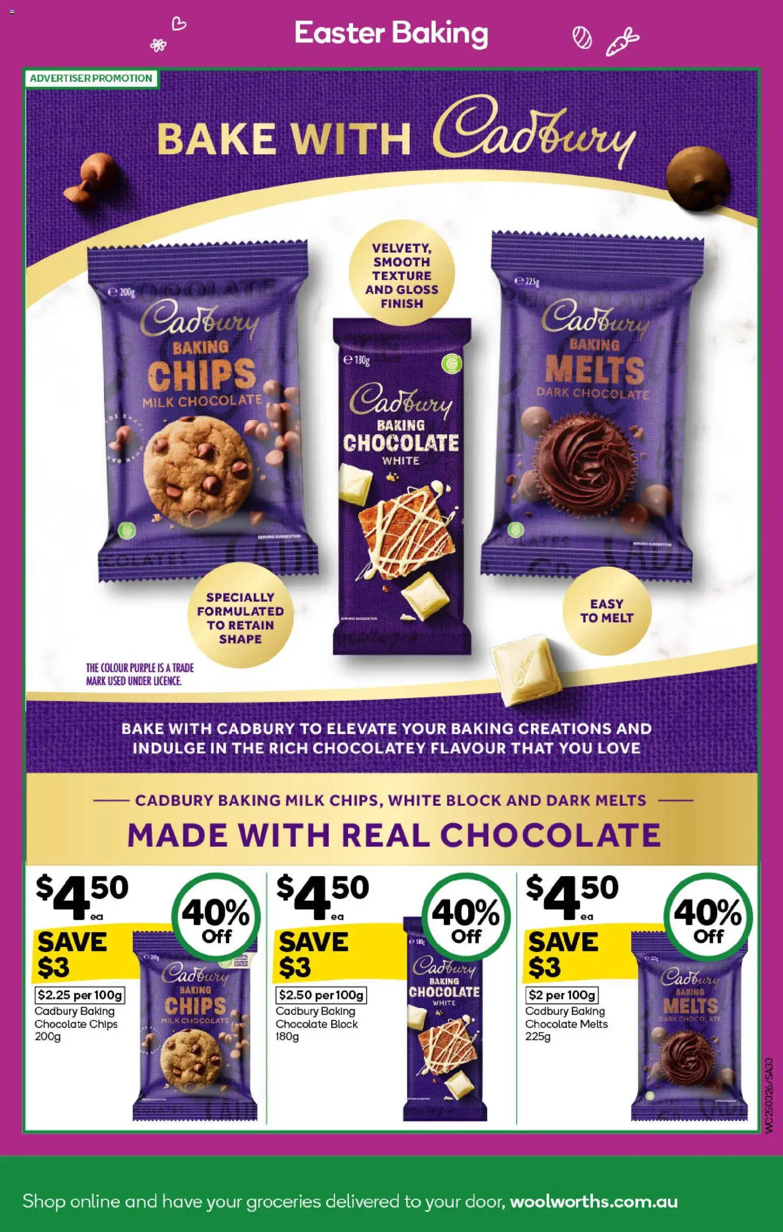 Woolworths catalogue - valid from 25.03.2026 | Page: 33 | Products: Milk, Chocolate, Chips