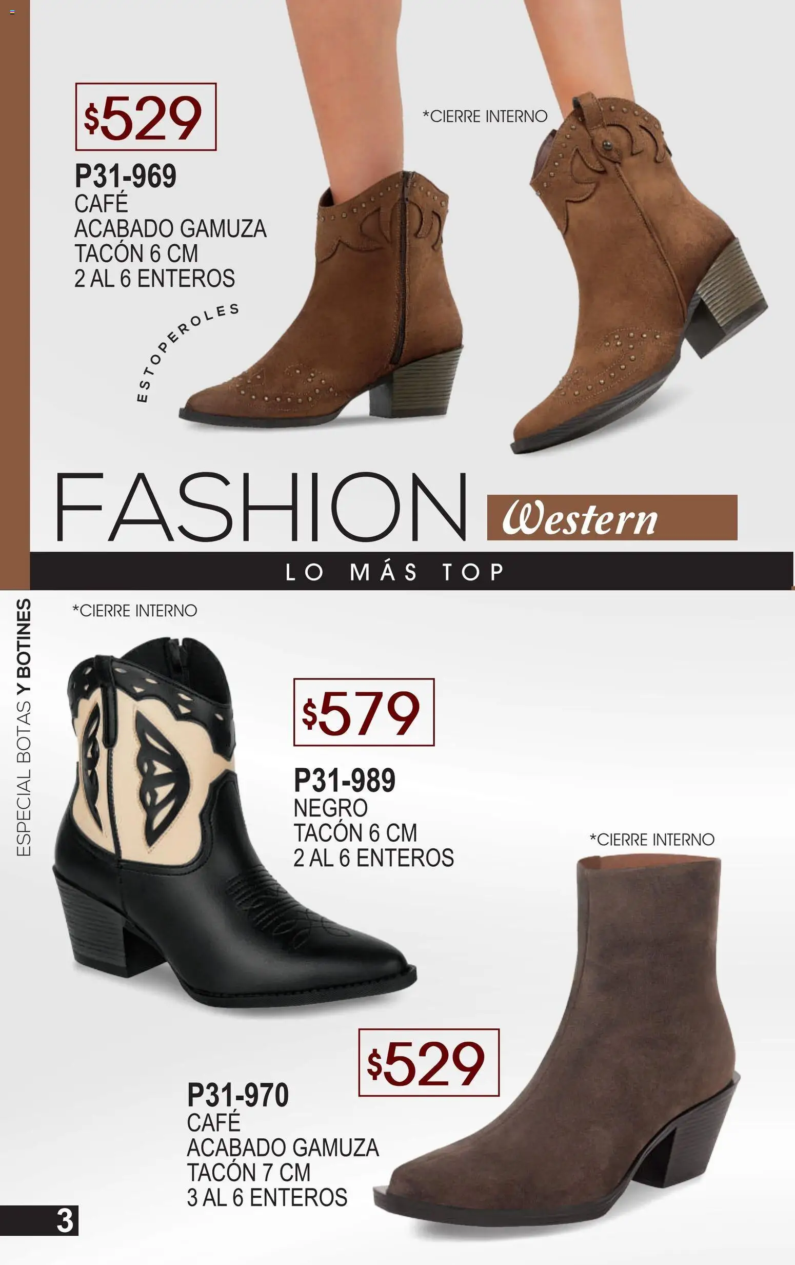 Nuevas ofertas de Cklass válidas en toda la República Mexicana desde el 02.01.2026. ¡Encuentra las mejores ofertas en Cklass catálogo Especial Botas y Botines! | Página: 4 | Productos: Botas, Gamuza, Top, Botines