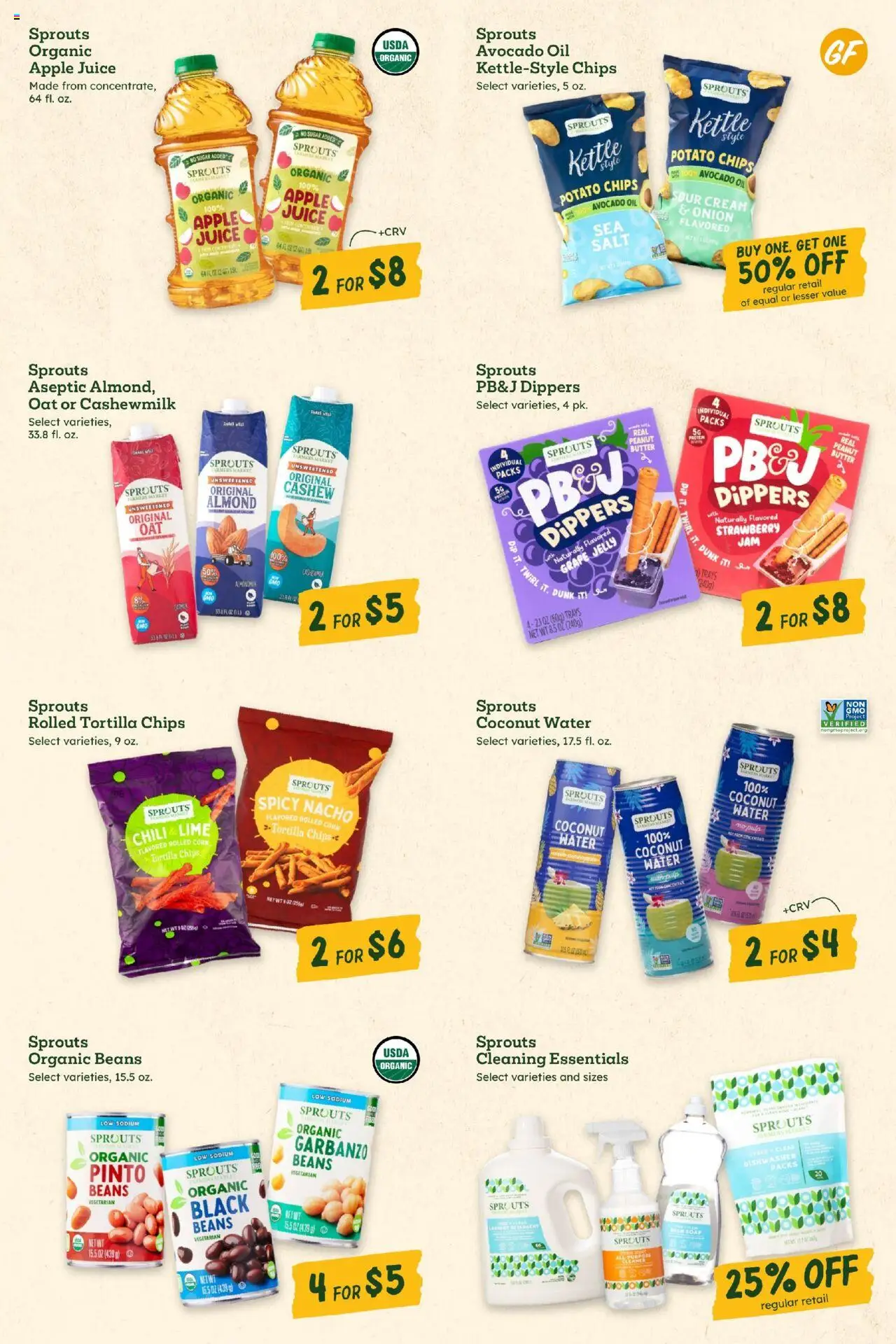 Sprouts Weekly Ad - valid from 08.10.2025 | Page: 5 | Products: Butter, Juice, Cream, Lime