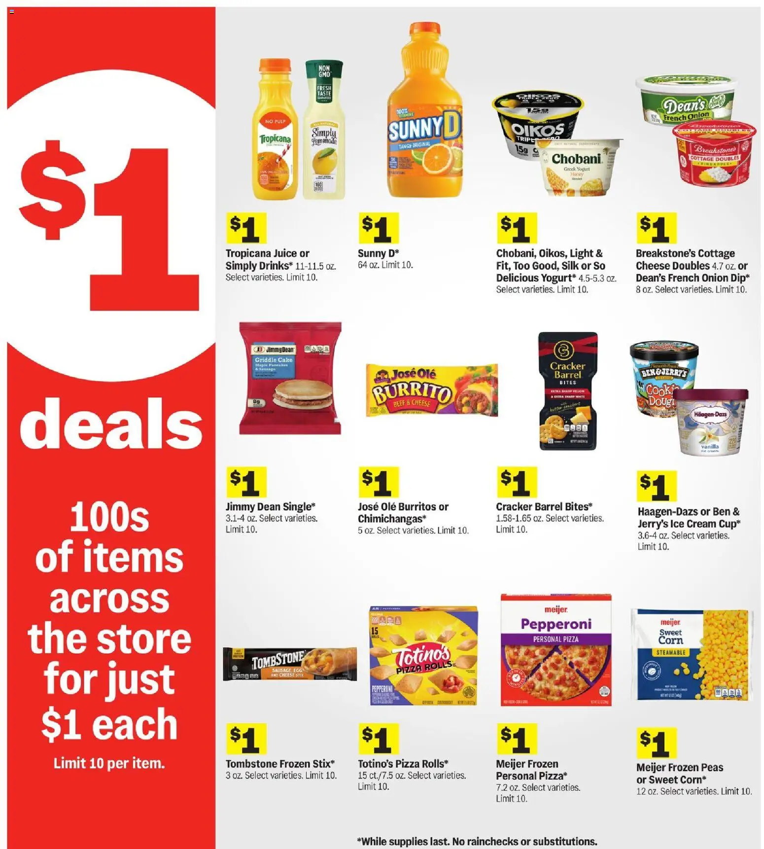 Meijer Weekly Ad - valid from 14.01.2026 | Page: 7 | Products: Pizza, Cream, Ice cream, Onion