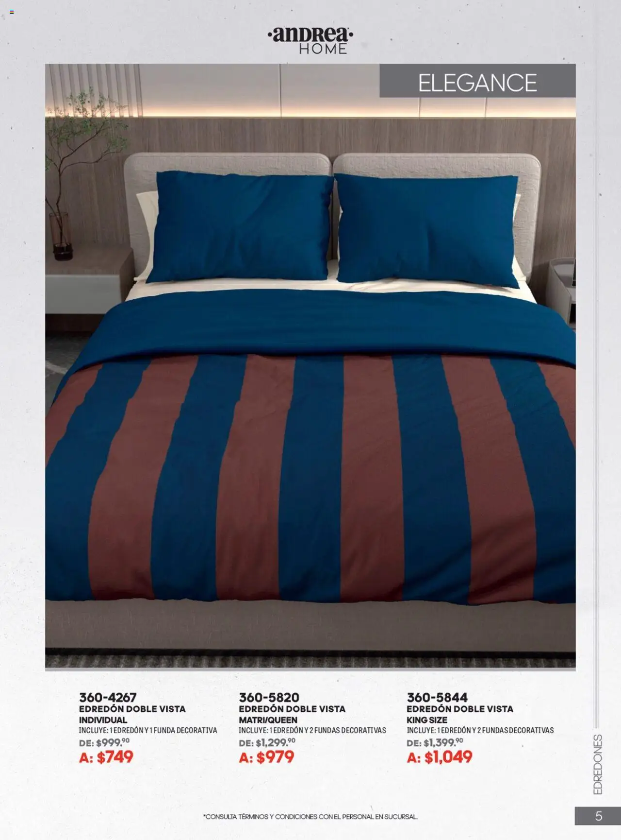 Nuevas ofertas de Andrea válidas en toda la República Mexicana desde el 22.06.2025. ¡Encuentra las mejores ofertas en Andrea catálogo Home! | Página: 5 | Productos: Funda