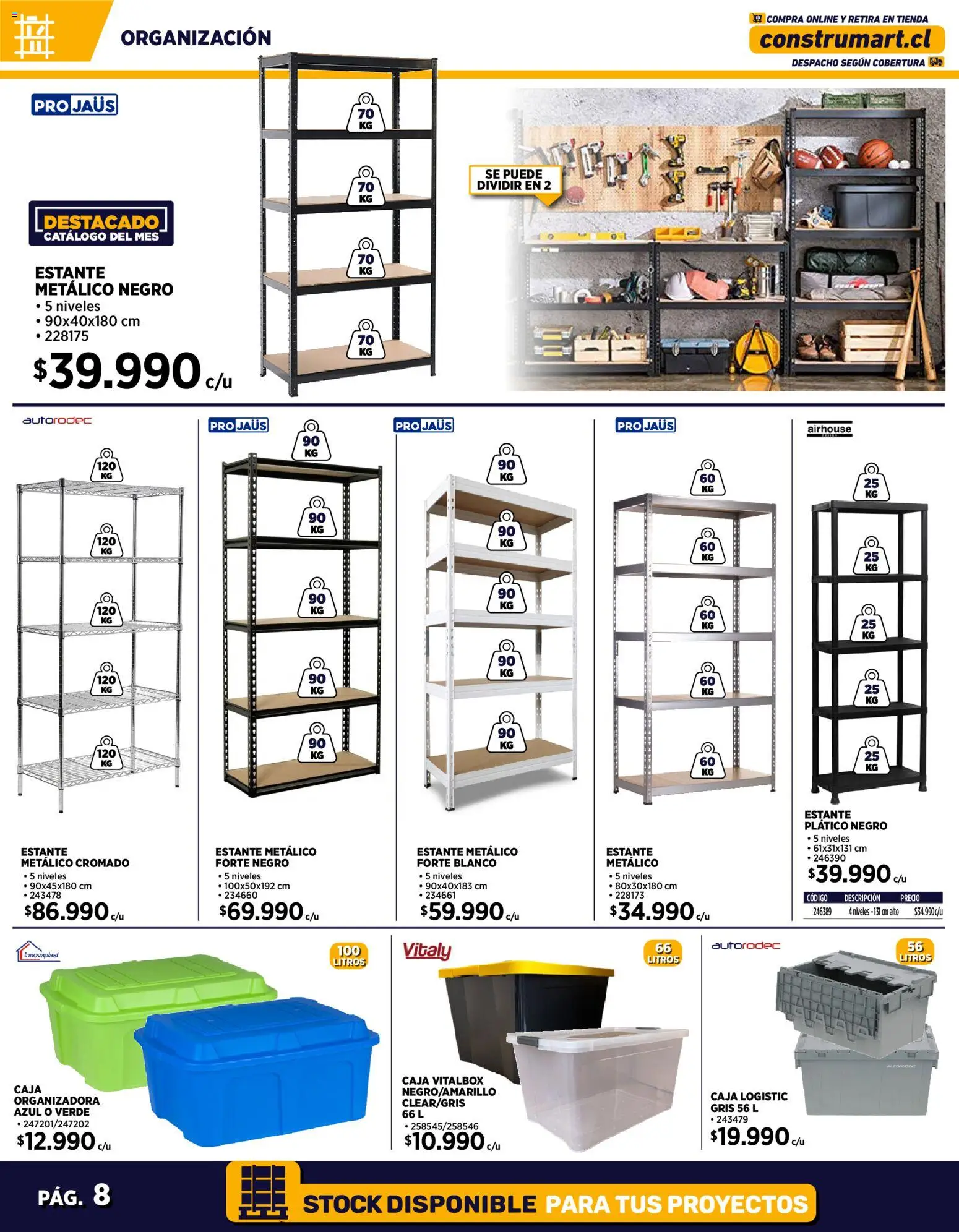 Construmart Ofertas │ válido desde el 01.01.2026 | Página: 8 | Productos: Estante, Caja