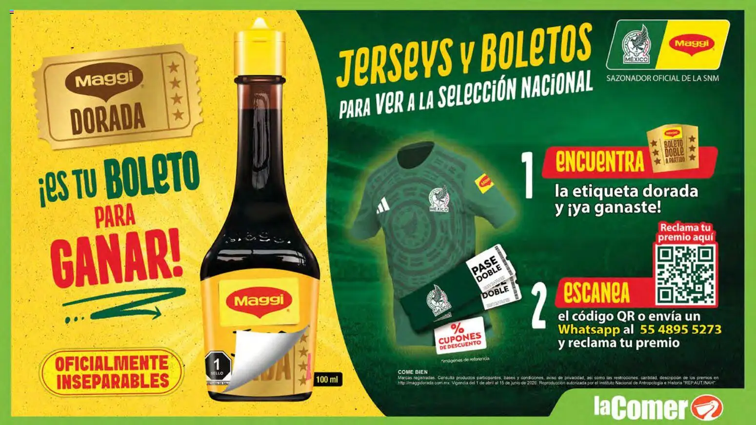 Nuevas ofertas de La Comer válidas en toda la República Mexicana desde el 08.04.2026. ¡Encuentra las mejores ofertas en La Comer folleto Patrocinador oficial del jugador No.12! | Página: 3