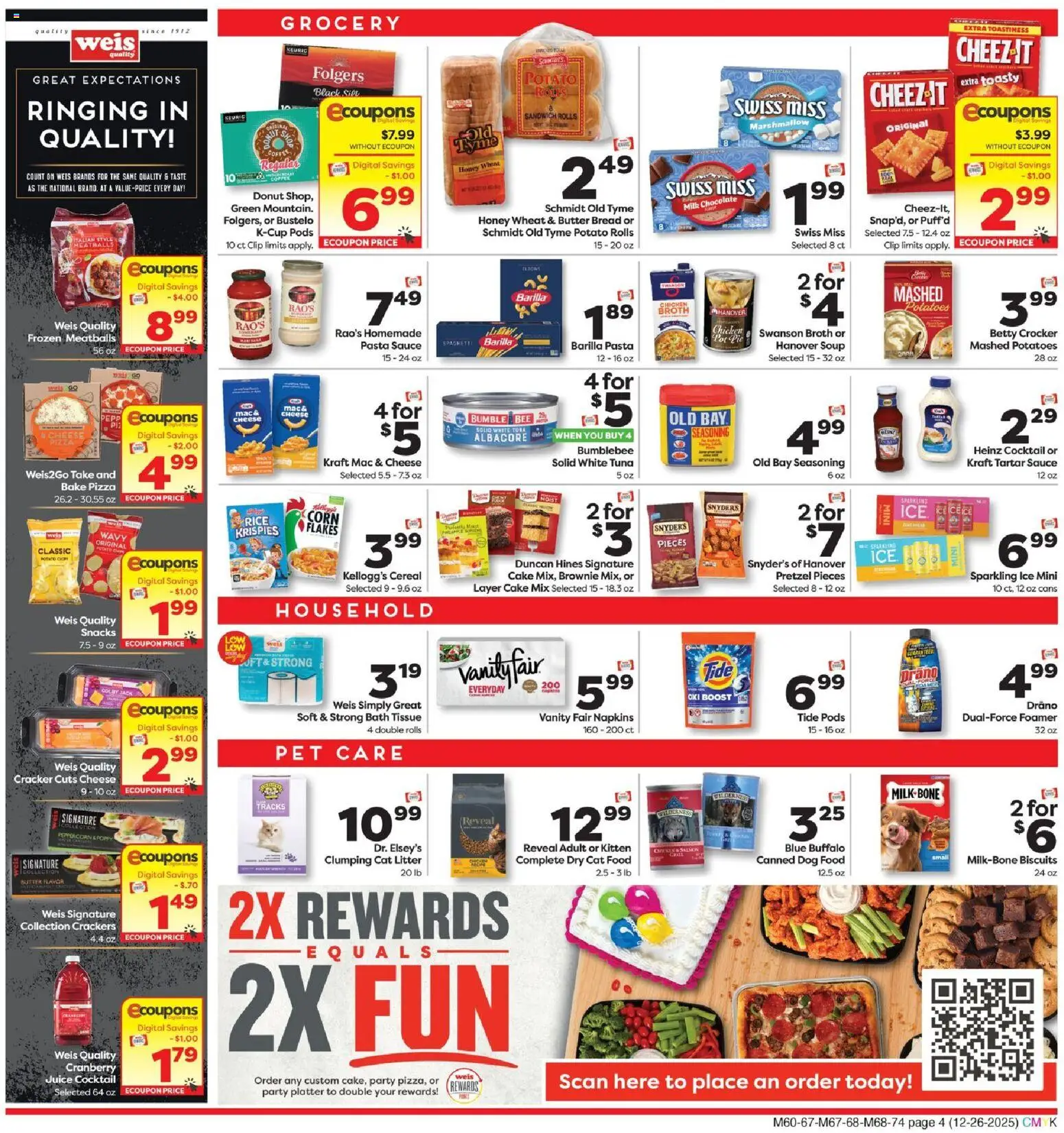 Weis Weekly Circular - MD - valid from 26.12.2025 | Page: 4 | Products: Bread, Juice, Flakes, Sauce