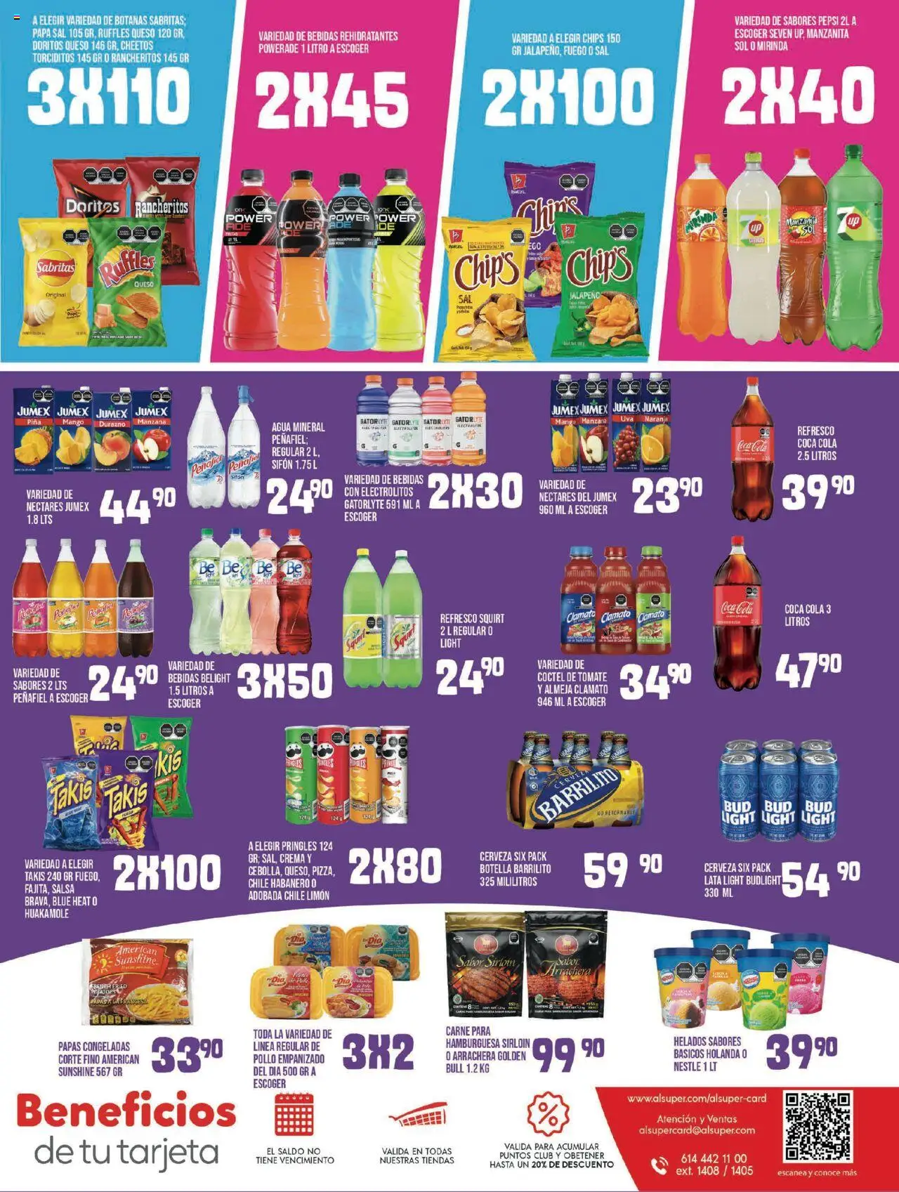Nuevas ofertas de Alsuper válidas en toda la República Mexicana desde el 01.08.2025. ¡Encuentra las mejores ofertas en Alsuper - Folleto - Zacatecas! | Página: 7 | Productos: Papa, Refresco, Crema, Limón