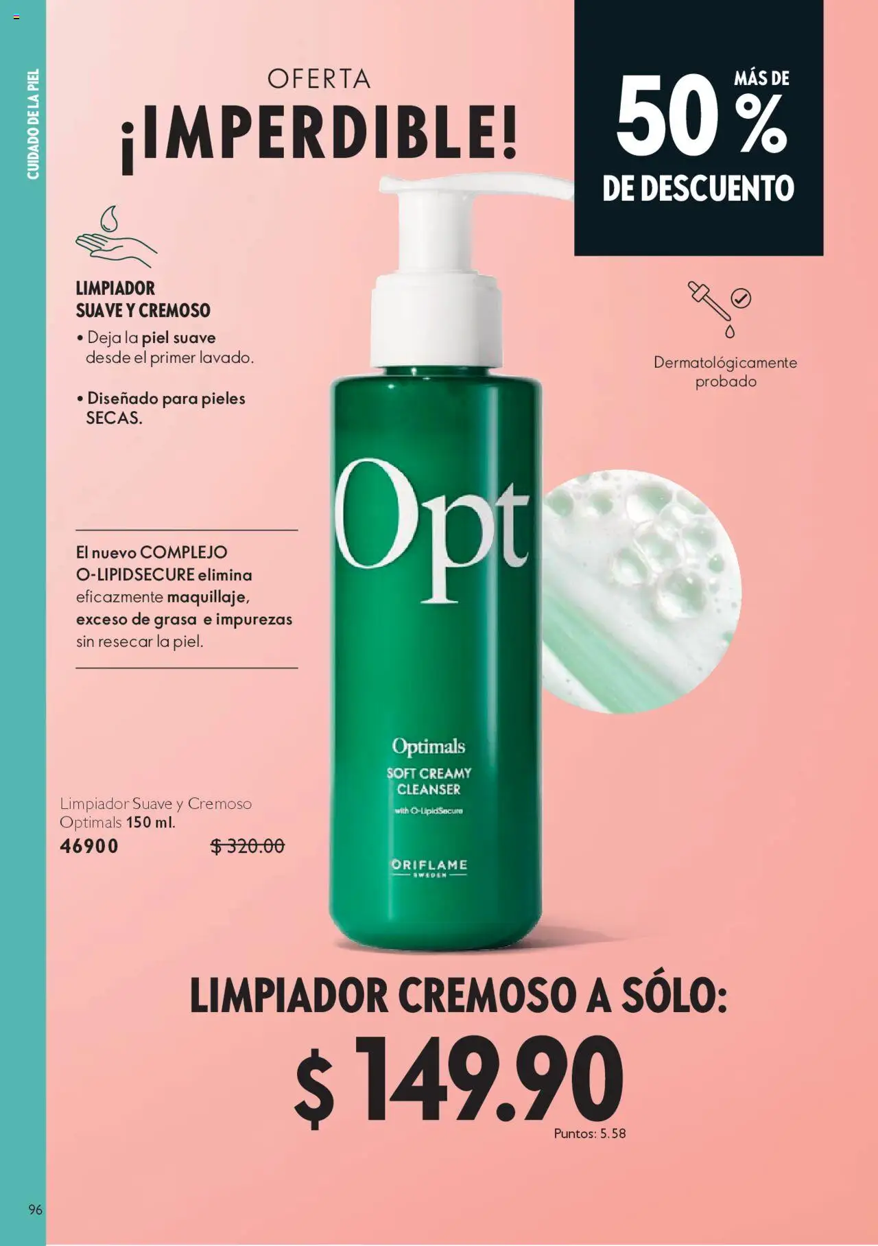 Nuevas ofertas de Oriflame válidas en toda la República Mexicana desde el 04.10.2025. ¡Encuentra las mejores ofertas en Oriflame - Campaña 14 2025! | Página: 96 | Productos: Limpiador